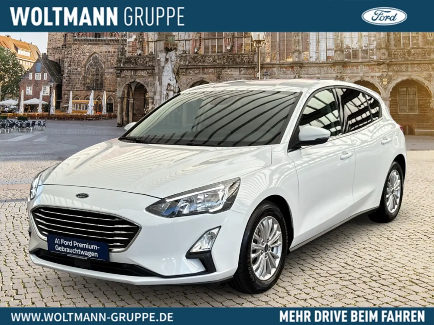 Ford Focus Titanium 1.0 EcoBoost EU6d Navi Kamera Winterpaket Weiß - 1