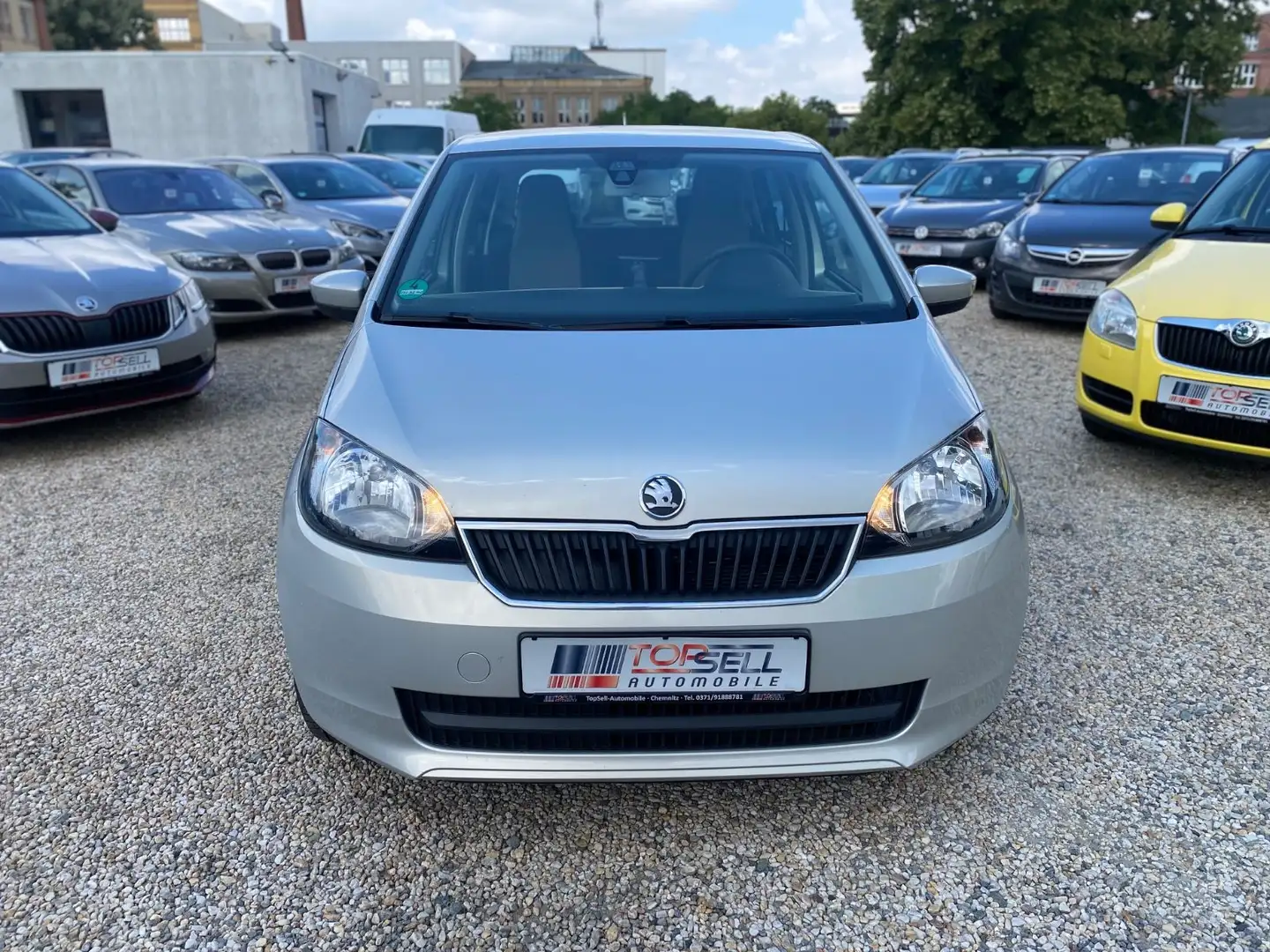 Skoda Citigo 1.0 MPI 44kW Automatik Ambition Klima Silber - 2