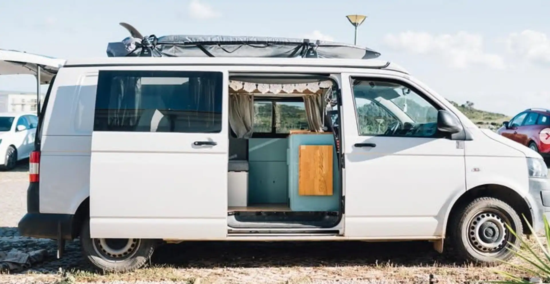 Volkswagen T5 L2H2 (lang) - 2.0 TDI - SCA Aufstelldach Weiß - 1