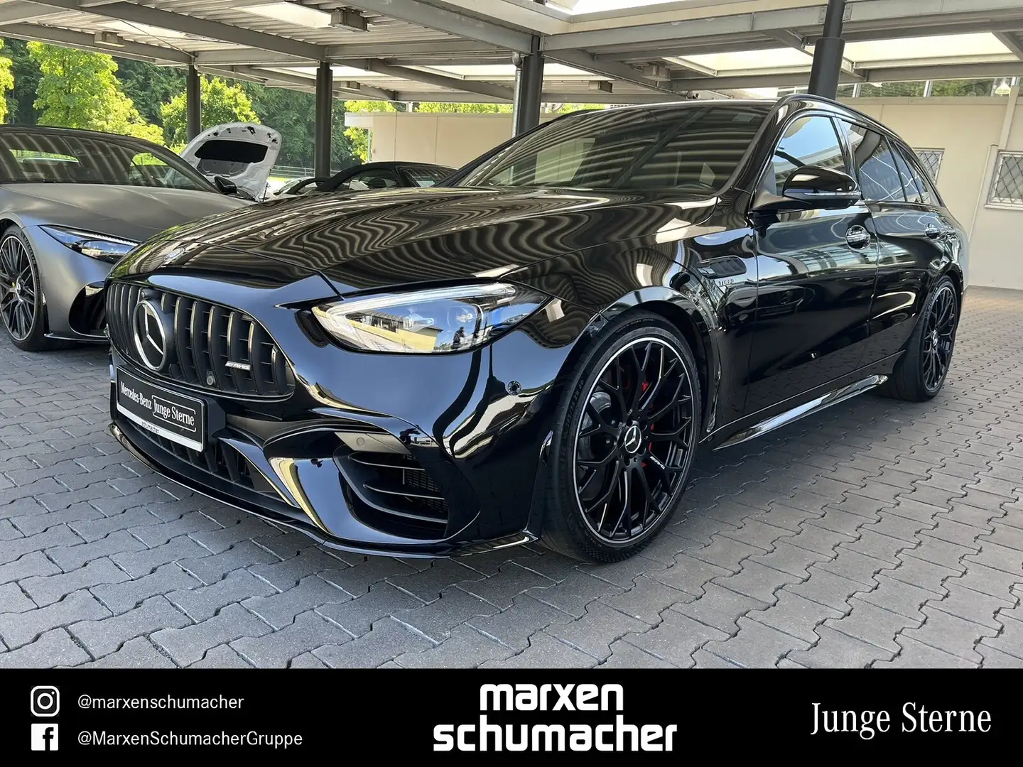 Mercedes-Benz C 63 AMG C 63 S E PERF T Drivers+Pano+Aero+Burm3D+HuD+AHK Negro - 1