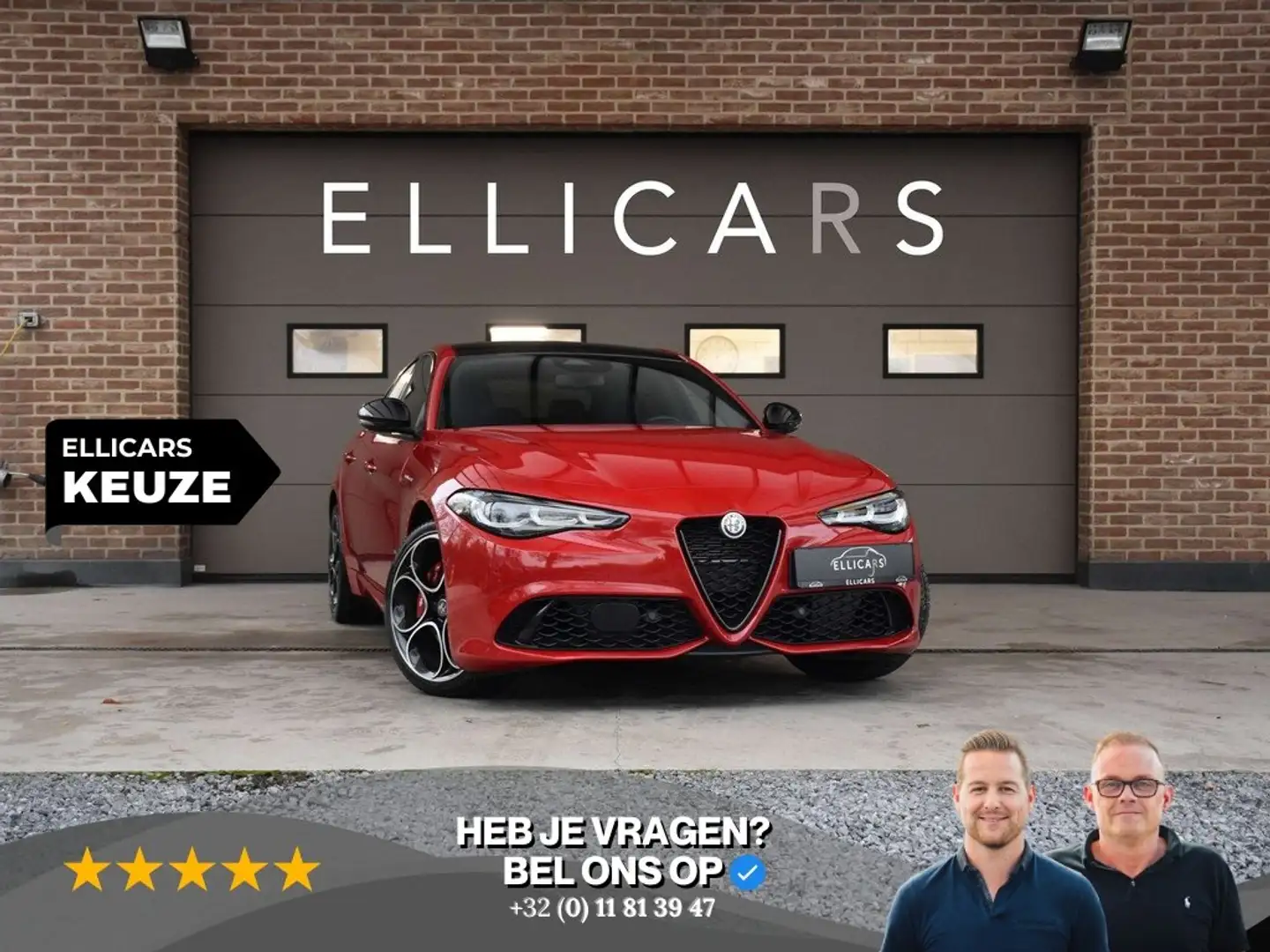 Alfa Romeo Giulia 2.0 TURBO / Q4 VELOCE / SCHUIFDAK / CARPLAY / CAM Rojo - 1