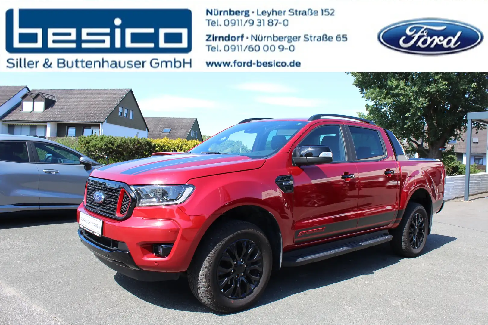 Ford Ranger Stormtak Doppelkabine*Automatik*Laderaumrollo*AHK* Rot - 1