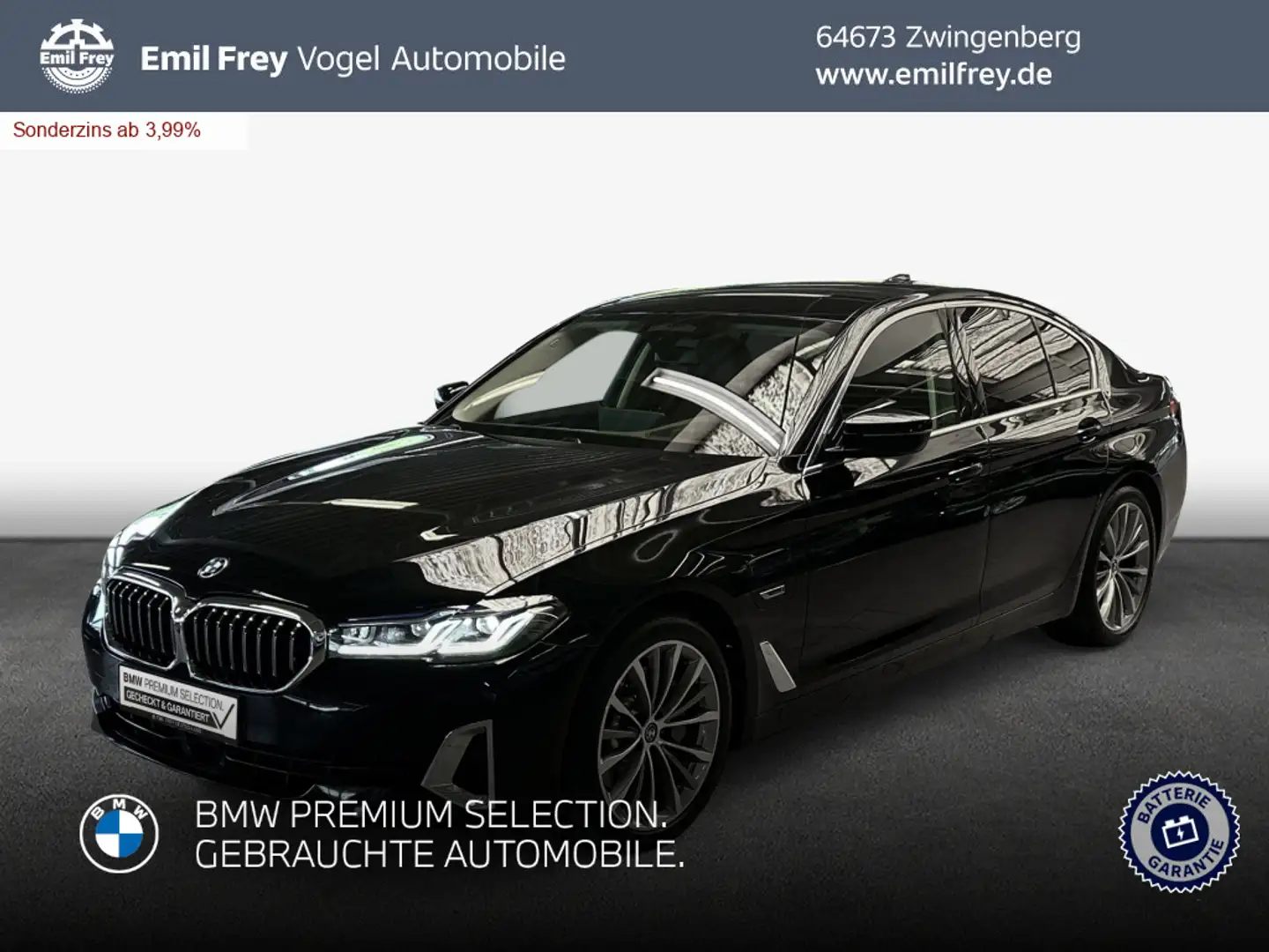 BMW 530 e Aut. Luxury Line Zwart - 1