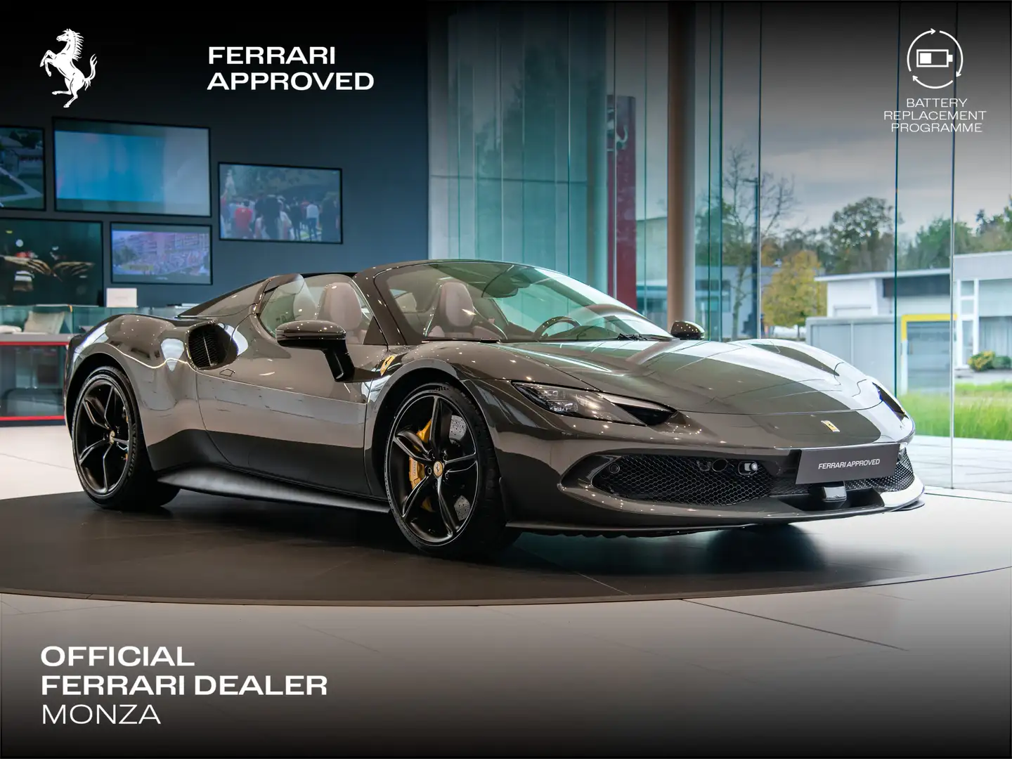 Ferrari 296 GTS Carbon Racing Seats | Lift | Bicolor Roof Gris - 1