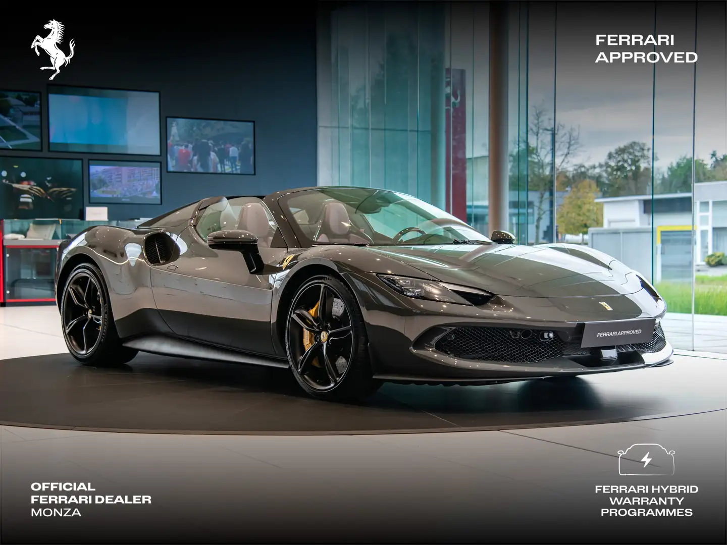 Ferrari 296 GTS Carbon Racing Seats | Lift | Bicolor Roof Grau - 1