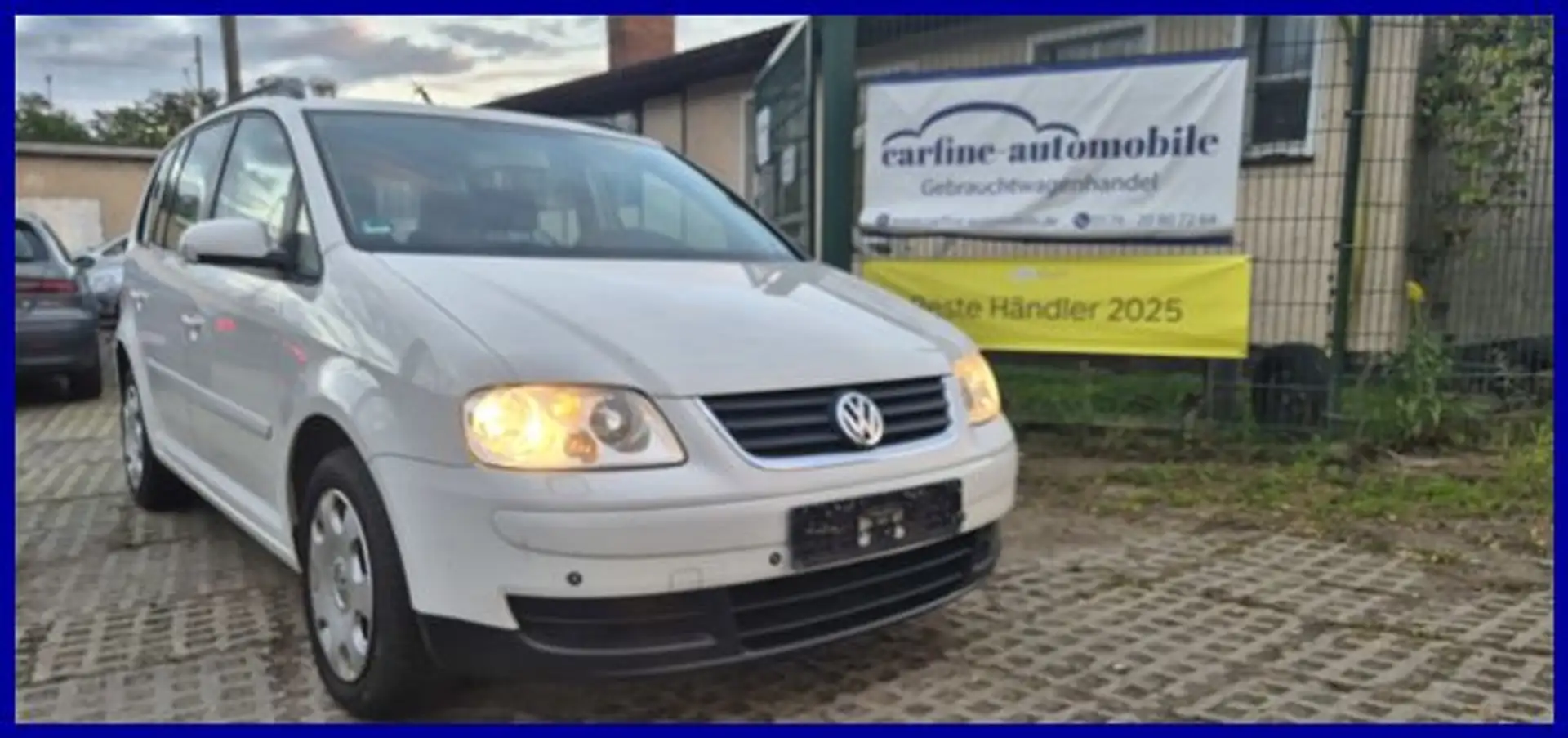 Volkswagen Touran 1.Hand Autom Navi PDC vuh HU+Insp. NEU Weiß - 1