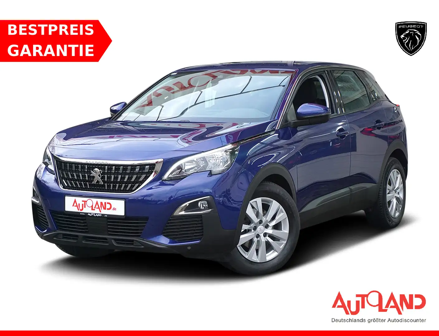 Peugeot 3008 1.2 PureTech Sitzheizung Navi Einparkhilfe VC Blu/Azzurro - 1