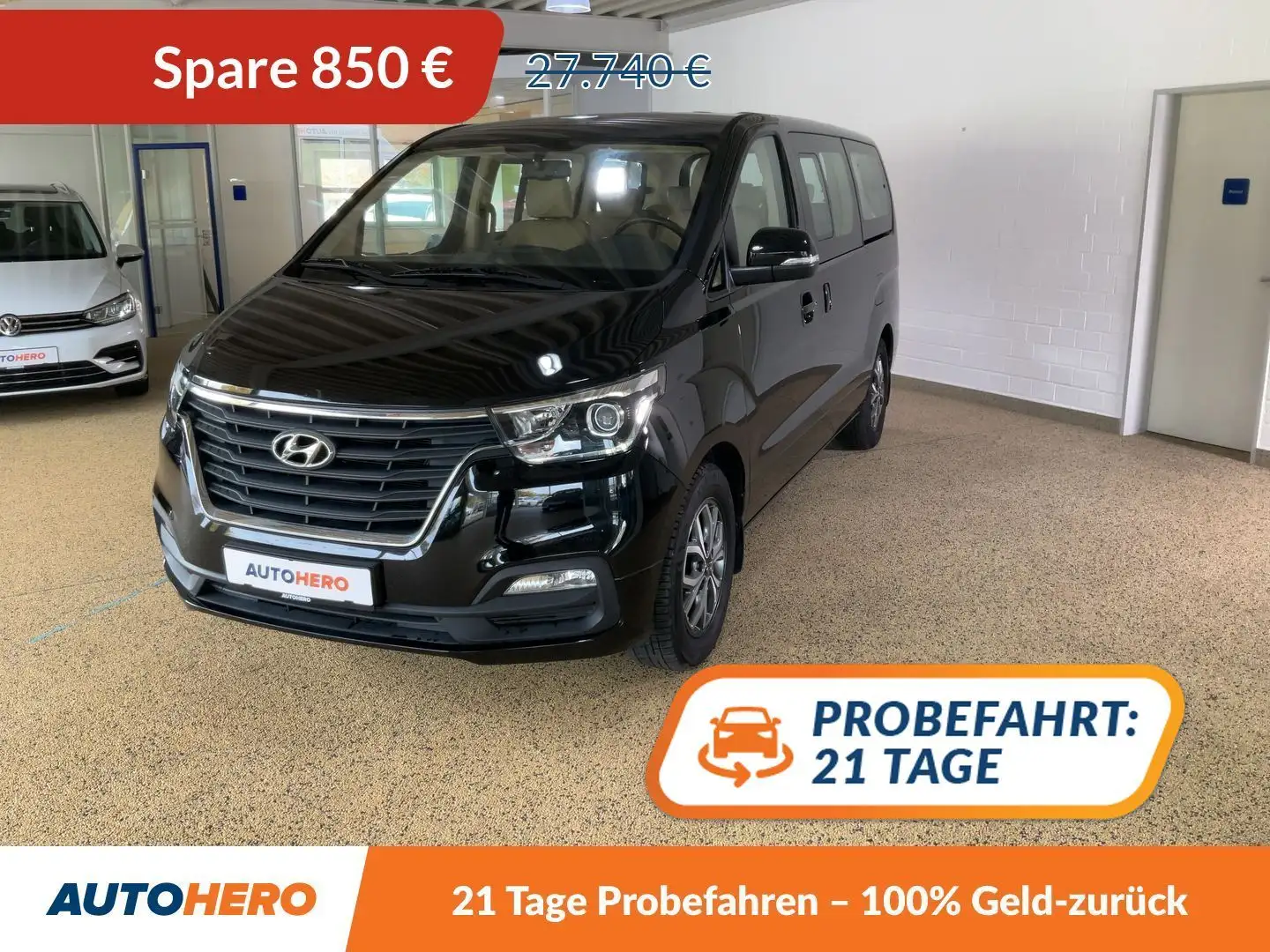 Hyundai H-1 2.5 CRDi Travel Premium Aut*NAVI*TEMPO*CAM*PDC*SHZ Schwarz - 1