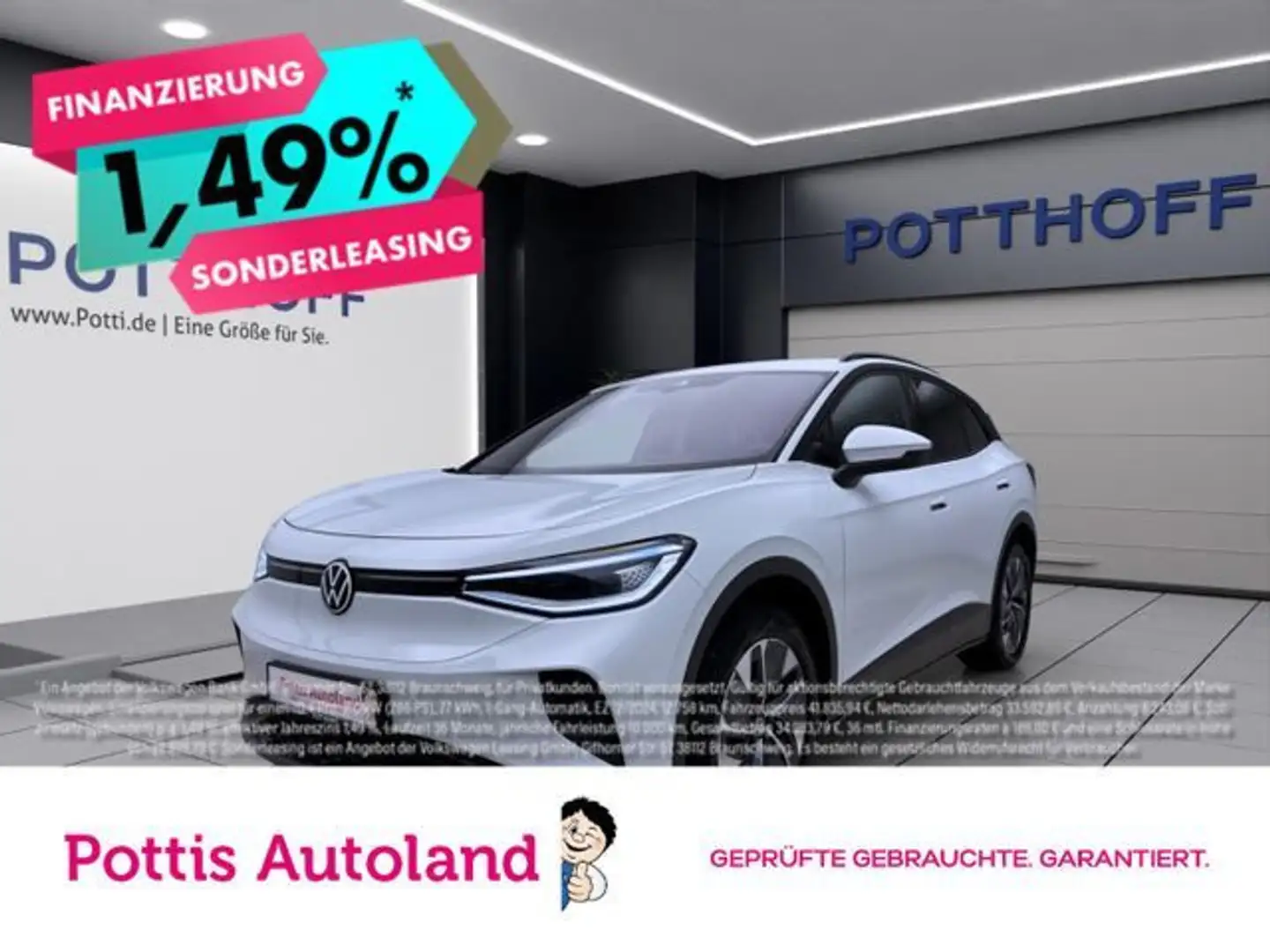 Volkswagen ID.4 PURE PERFORMANCE NAVI IQ.LIGHT PDC SITZHZG Weiß - 1