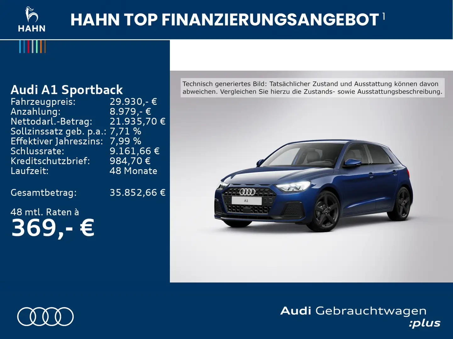 Audi A1 35 TFSI S-tronic advanced LED PDC Blau - 2