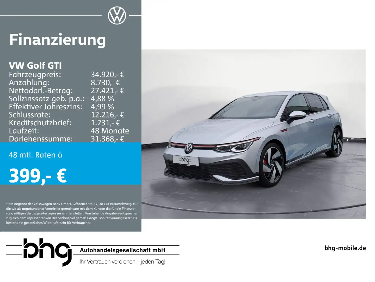 Volkswagen Golf GTI 2.0 TSI DSG *CLUBSPORT* Silber - 1
