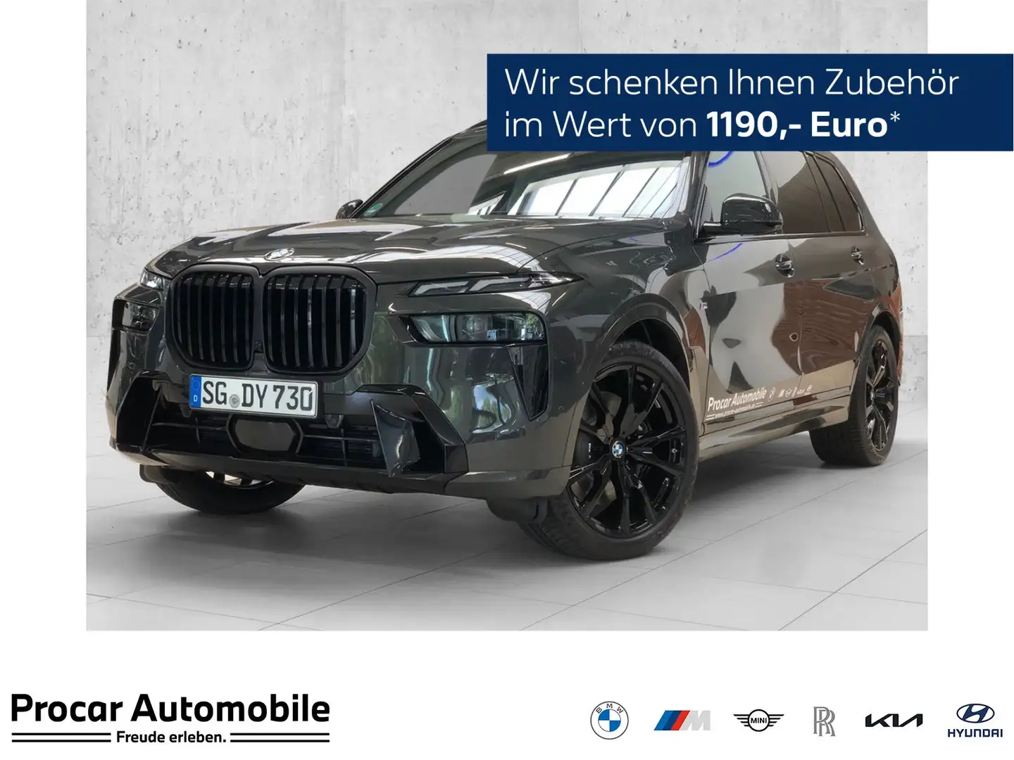 BMW X7 xDrive40d M Sport+HUD+PANO+ACC+AHK+SHZ+HIFI+NAVI+u Grau - 1