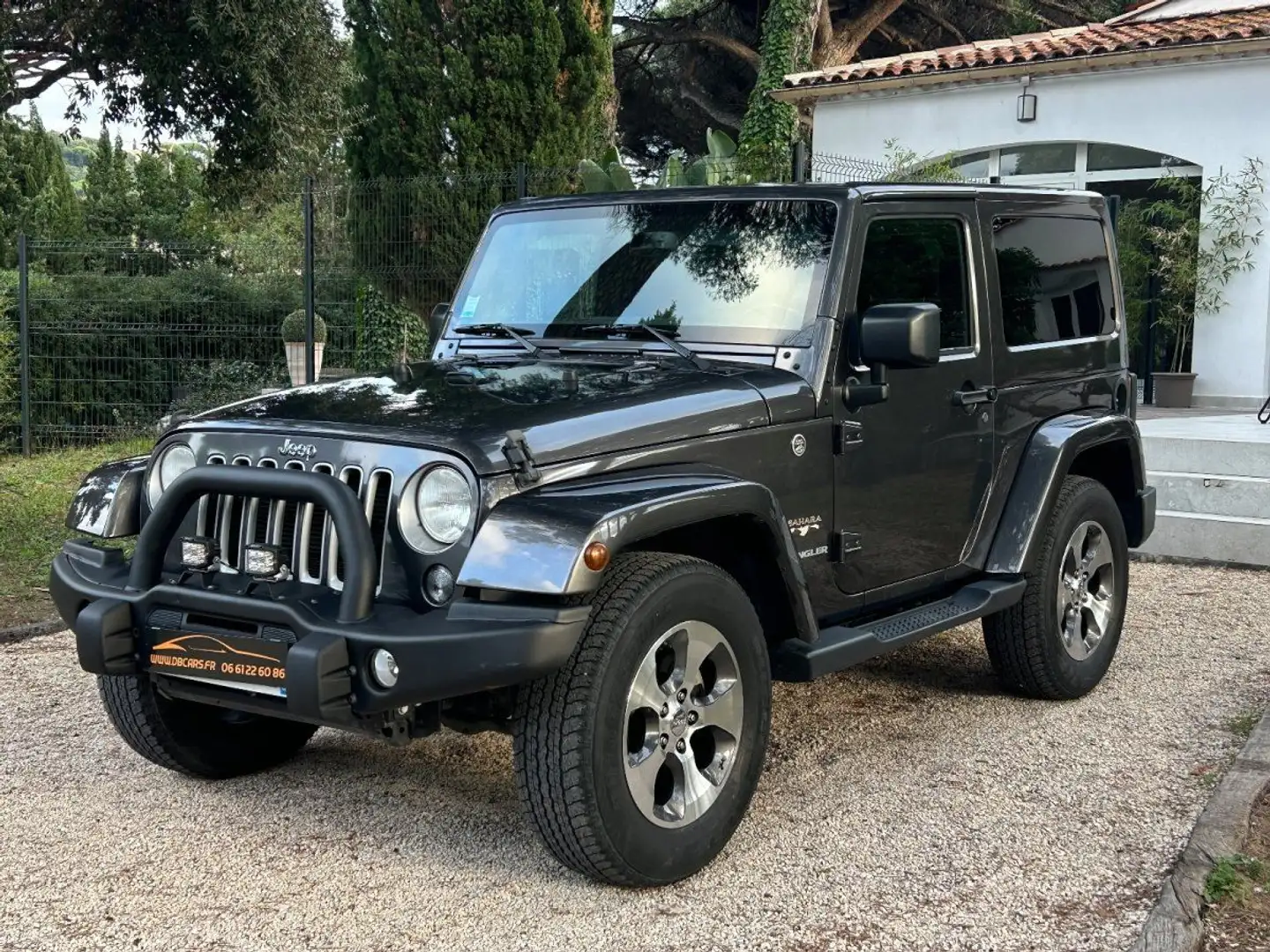 Jeep Wrangler V6 3.6 Pentastar 284 BVA Sahara / 2 PORTES / 2ÈME MAIN ORIGINE FRANCE / HISTO COMPLET Gris - 2