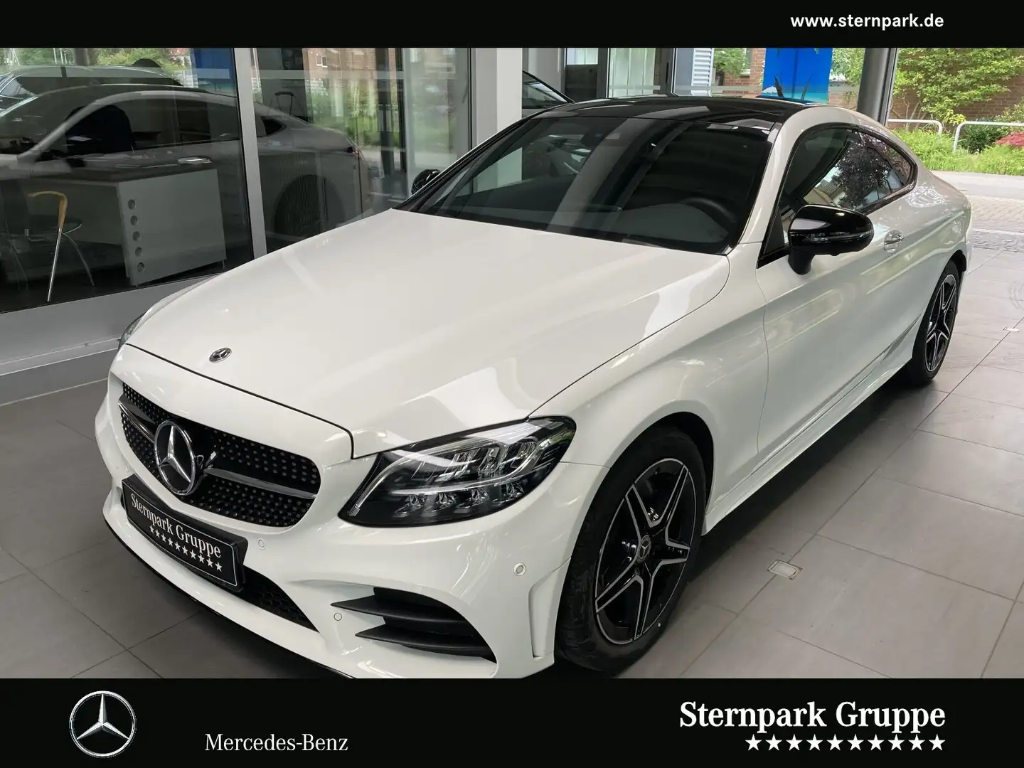 Mercedes-Benz C 200 C 200 Coupé Night*Pano*Burm*Key-Go*360°K*LED Weiß - 1