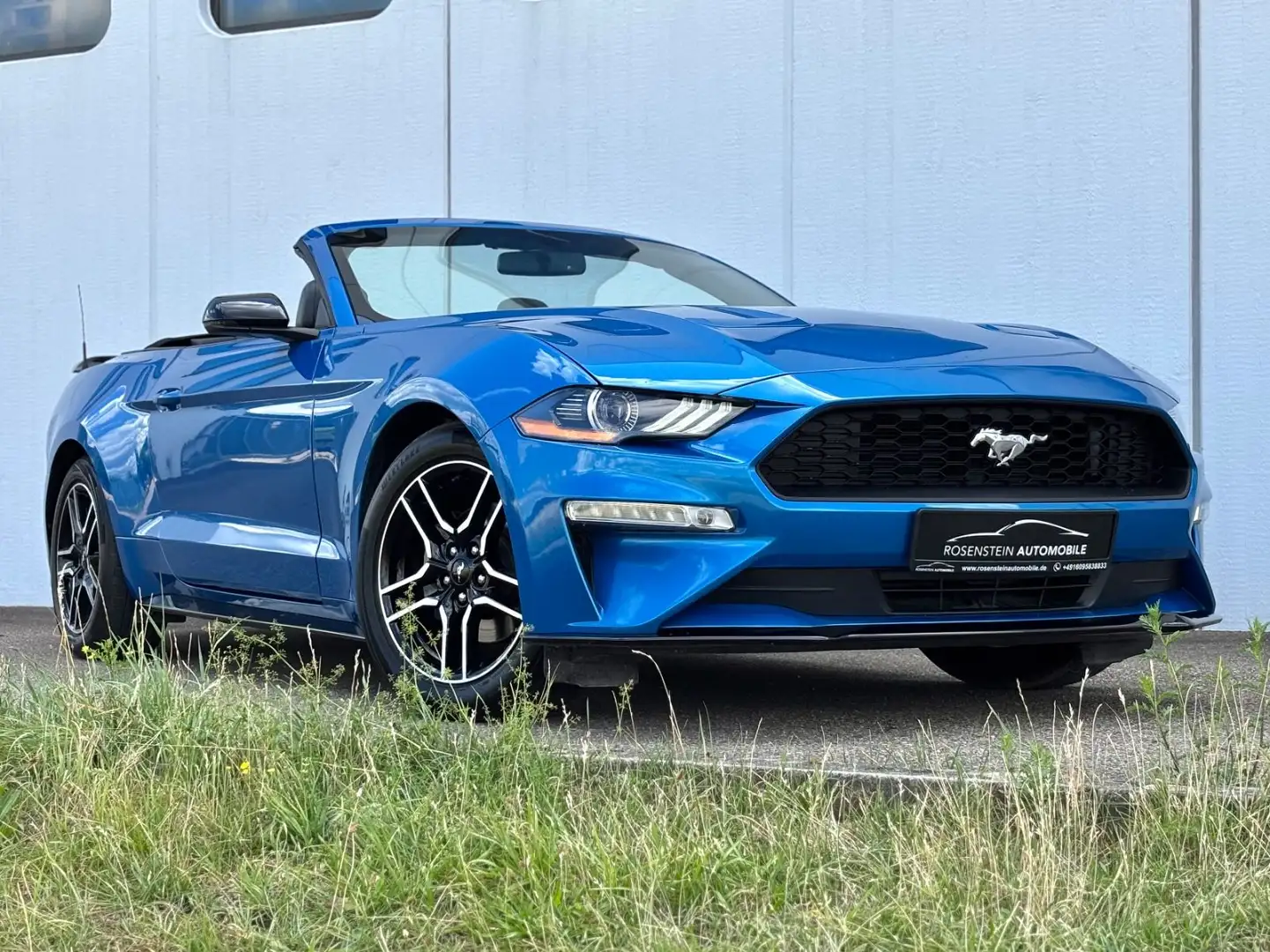 Ford Mustang 2.3 Cabrio EcoBoost/Premium/RKam/PDC Bleu - 1