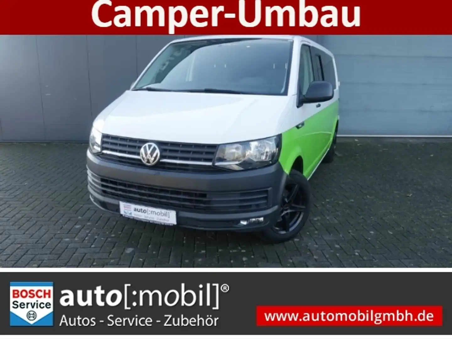 Volkswagen T6 Kombi 2.0TDI lang+CAMPER-UMBAU 5-SITZER+RFK Weiß - 1