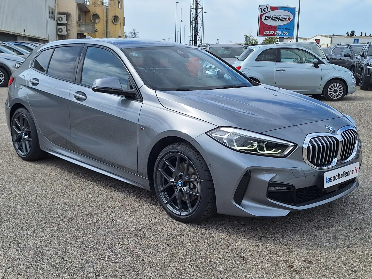BMW 118 118i 136 ch DKG7 M Sport Gris - 2