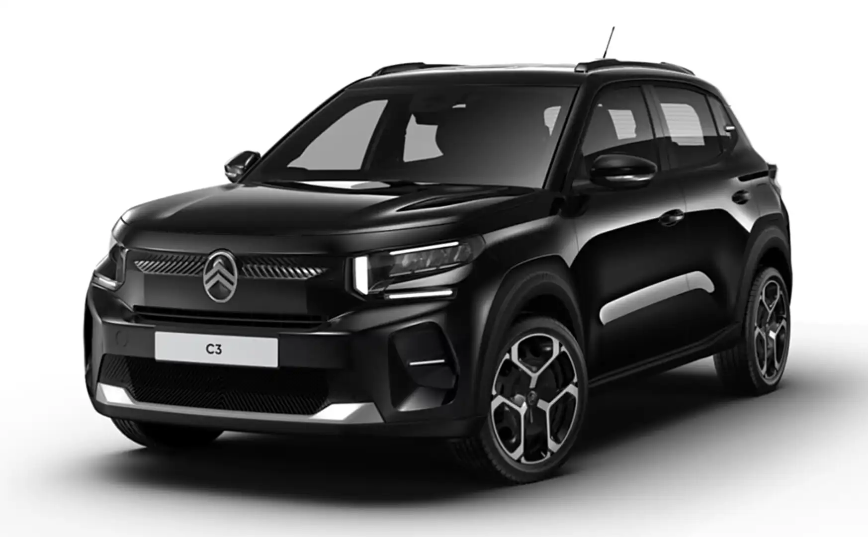 Citroen C3 Turbo 100 S&S 6-Gang-Manuell Plus (C4858) Schwarz - 1