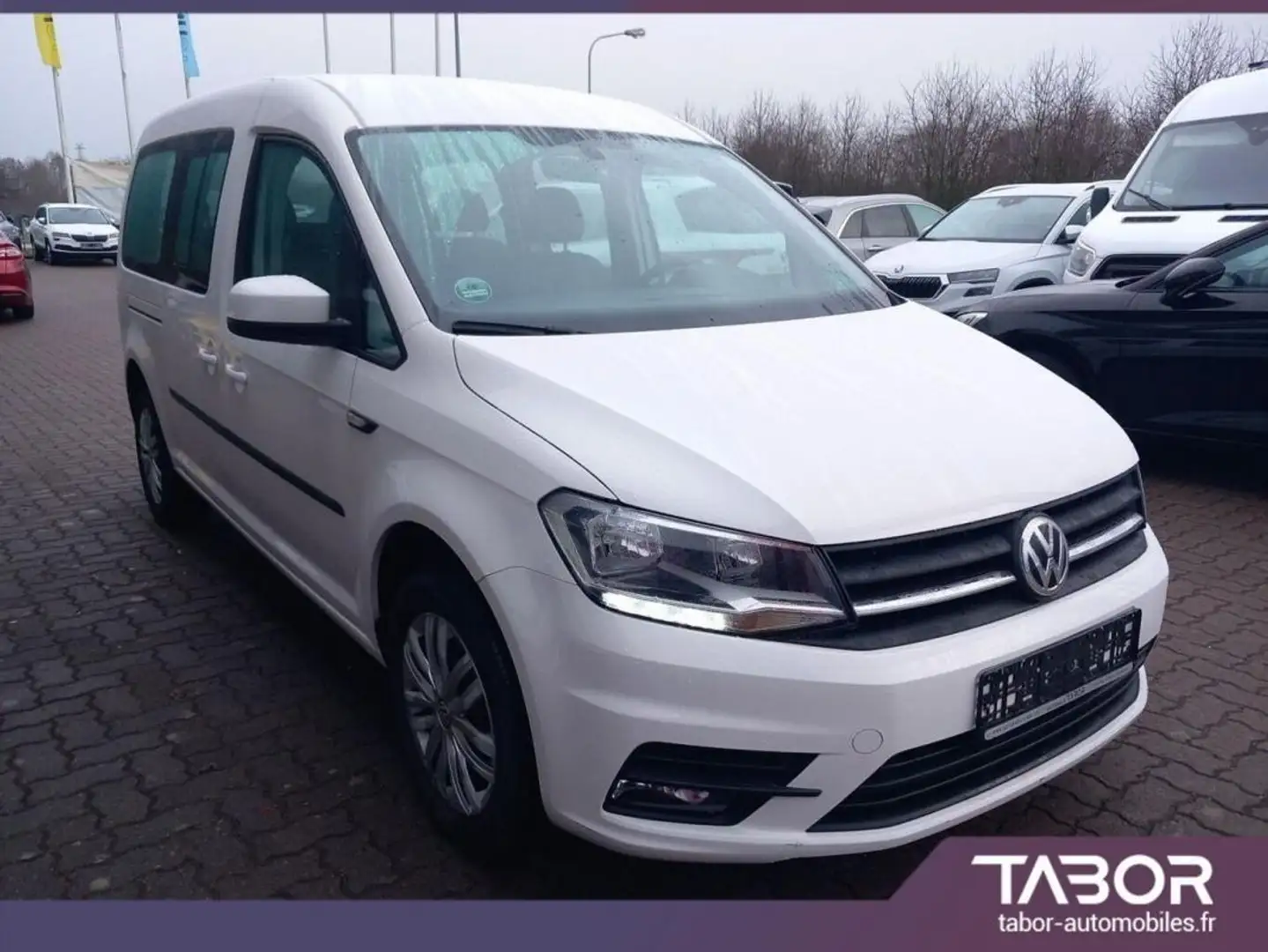 Volkswagen Caddy Maxi 2.0 TDI BMT 7PL GPS Clim Blanc - 2