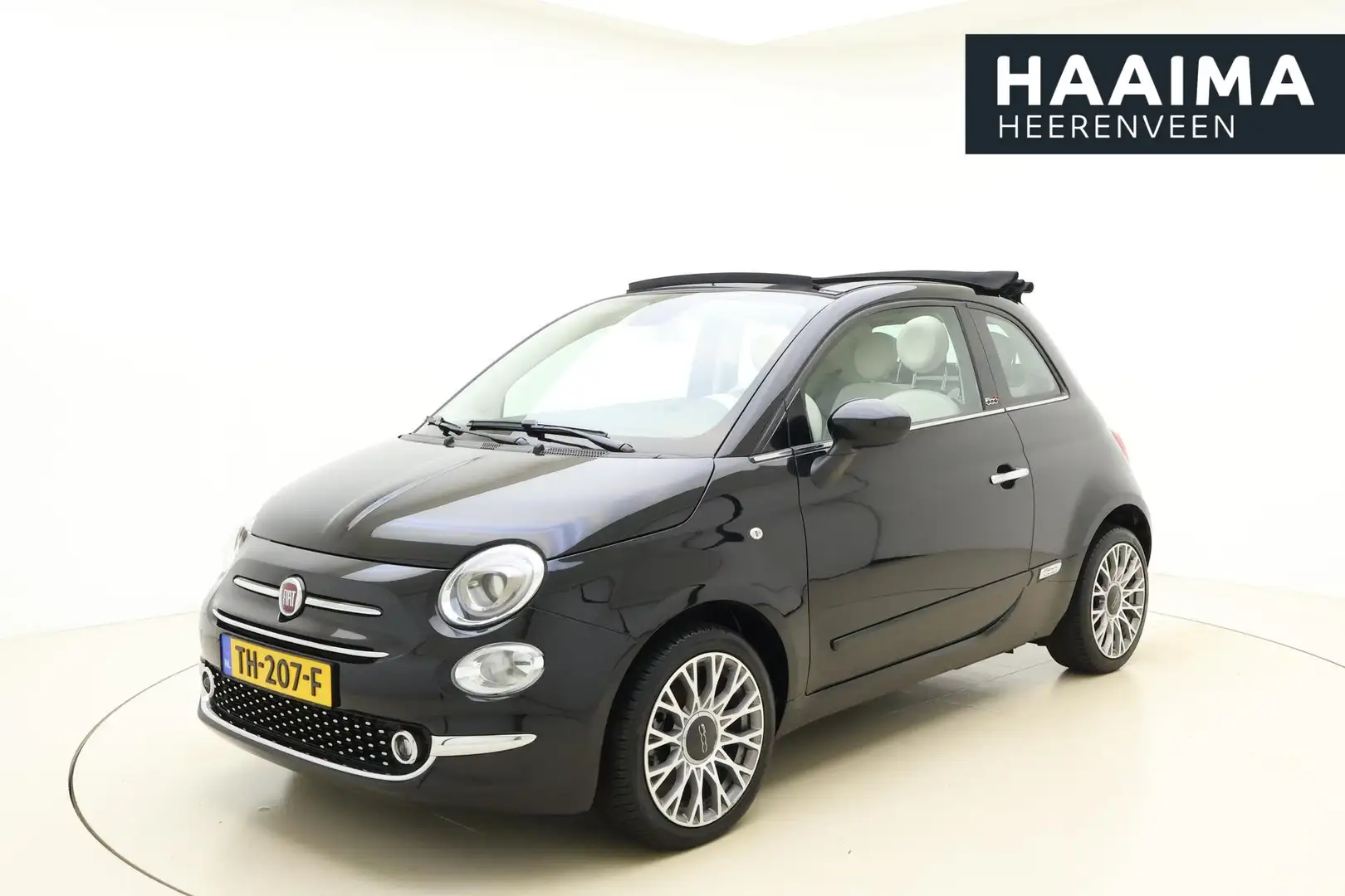 Fiat 500C 0.9 TwinAir Turbo 80pk Collezione Cabrio | Navigat Zwart - 1