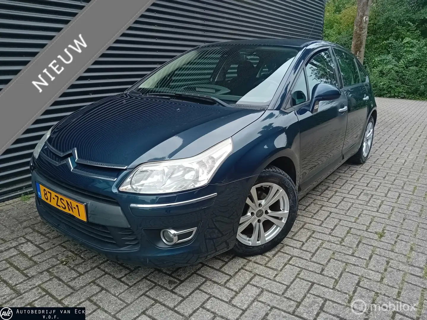 Citroen C4 1.6 VTi Exclusive climate, cruise, velours Blauw - 1