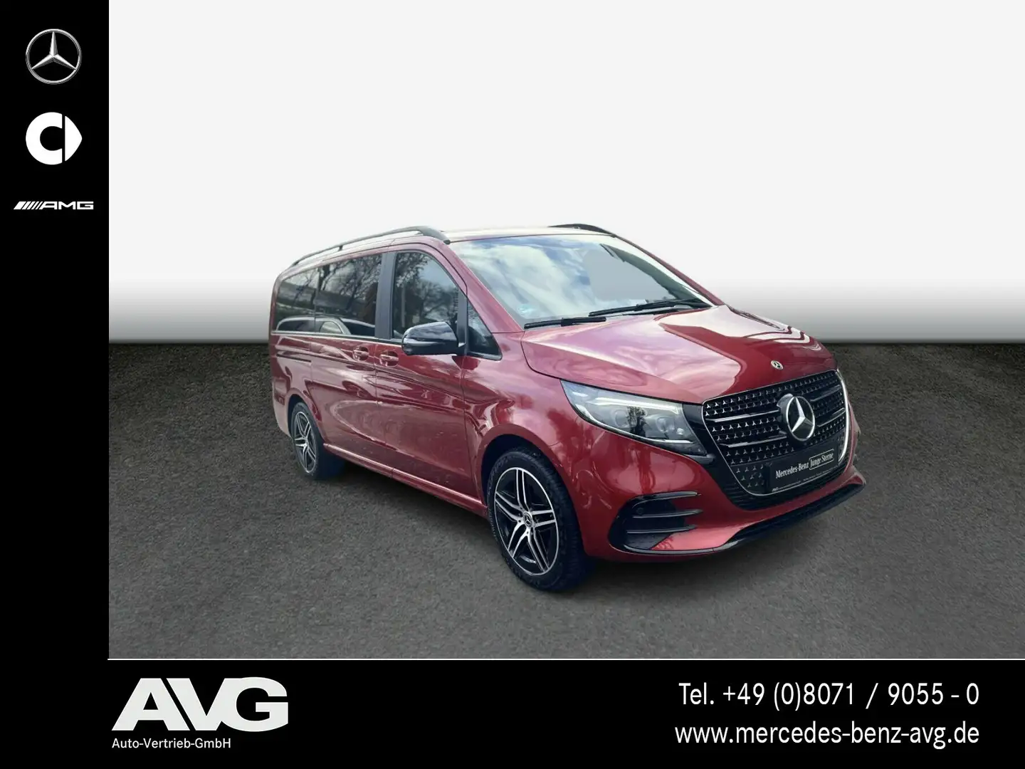Mercedes-Benz V 300 V 300 d 4M AVANTGARDE AMG Line Burmester AHK 360 Rot - 2
