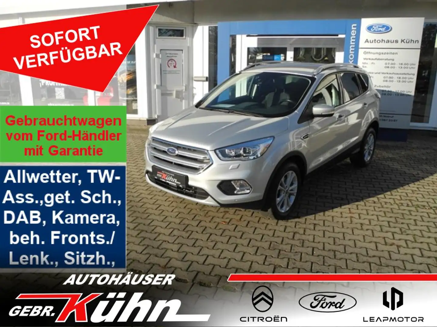 Ford Kuga 2.0 TDCi 4x4 Aut. Titanium - Xenon, AHK, Navi, TW Silber - 1
