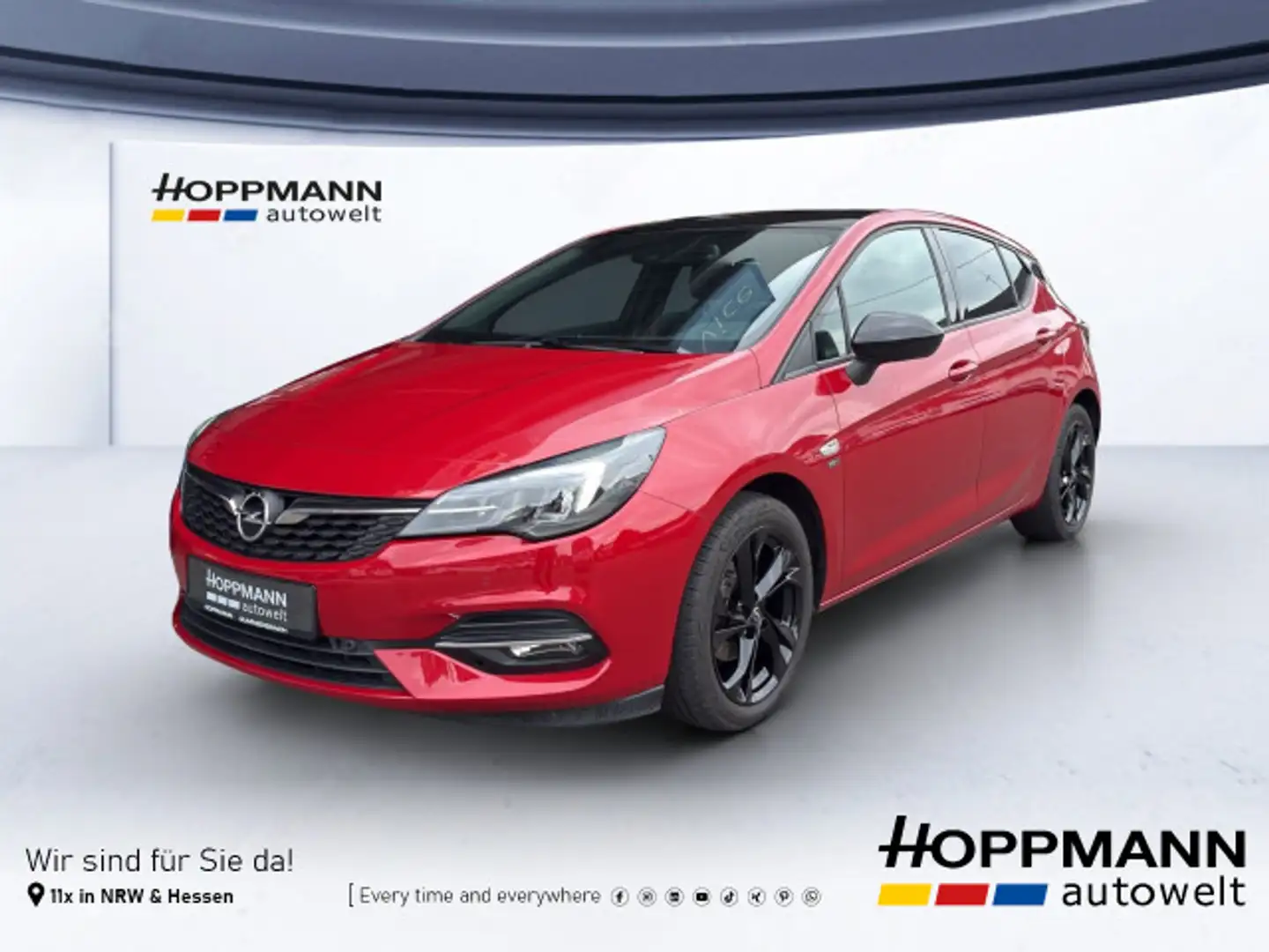 Opel Astra 5-Türer Navi LED SHZ LHZ Kamera Klimaauto Rood - 1