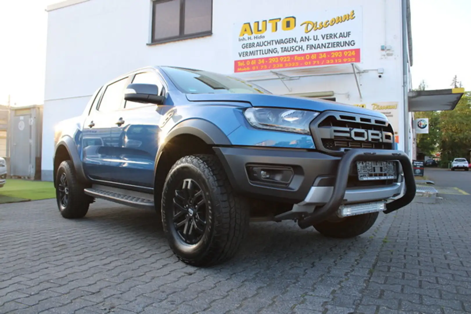 Ford Ranger Raptor Doka 4x4 *Bullfänger*Rollo* Blau - 1