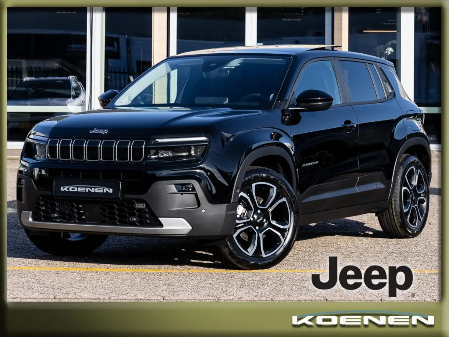Jeep Avenger 1.2 E-Hybrid SUMMIT Auto. PANO / LEER / ENTERTAINM Zwart - 1