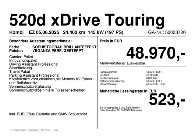 BMW 5 Series view 2