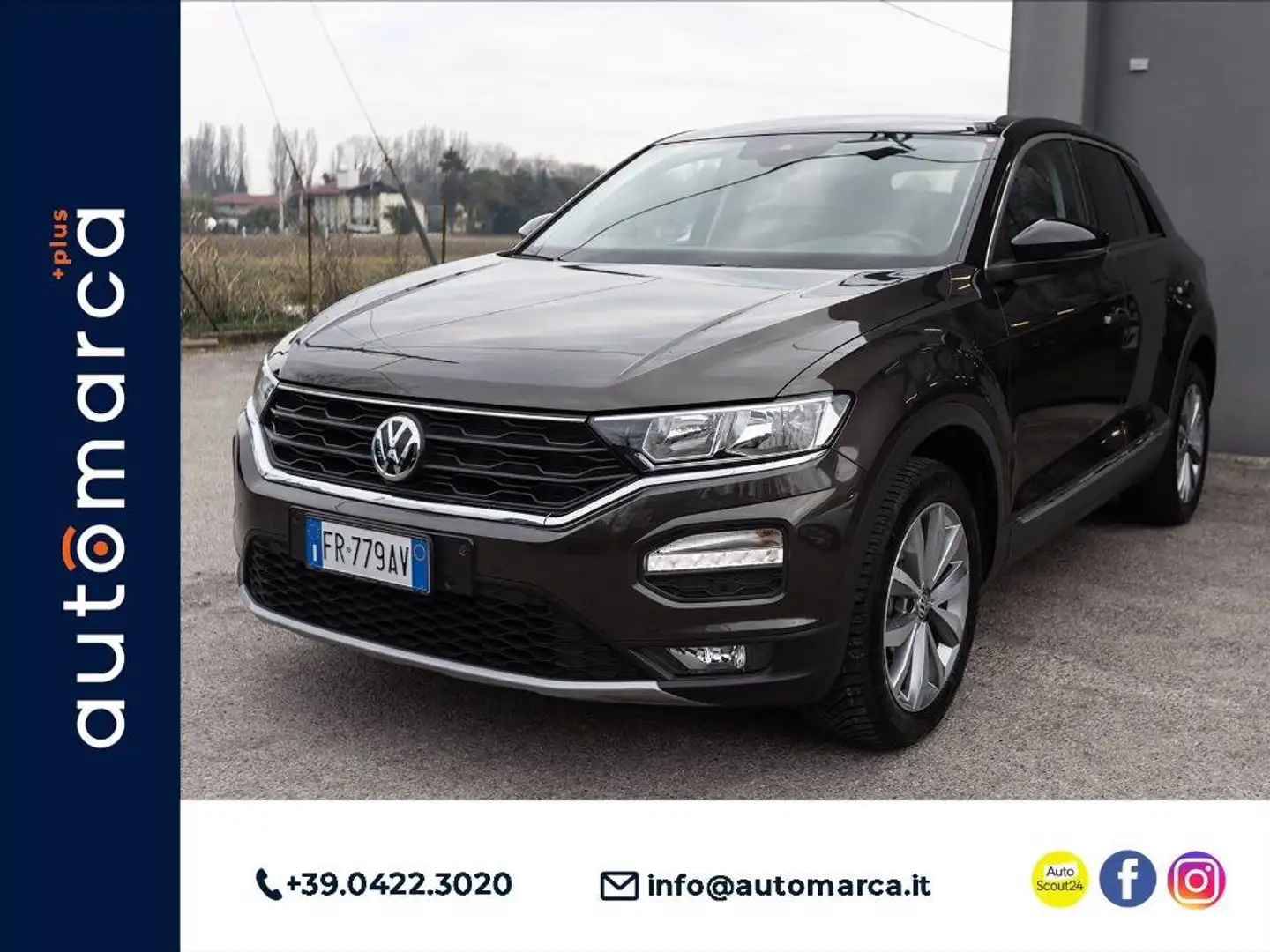 Volkswagen T-Roc 1.0 tsi Style 115cv Brun - 1