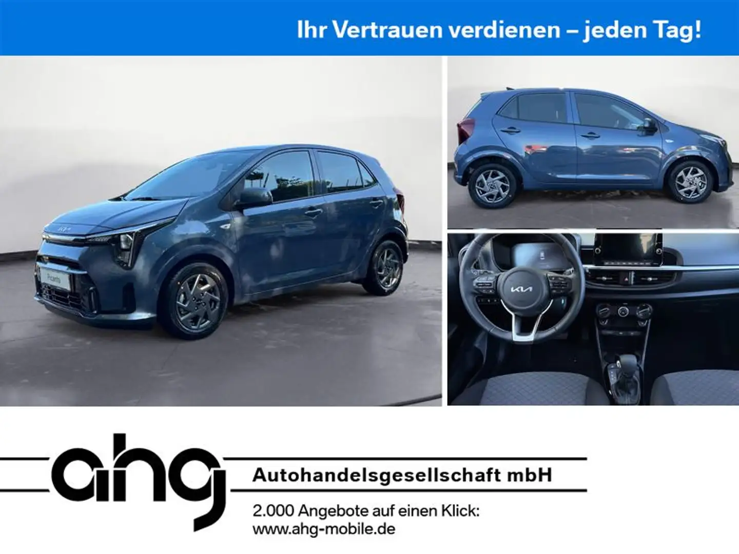 Kia Picanto 1.0 Vision Automatik KIA VILLINGEN SCHWE Bleu - 1