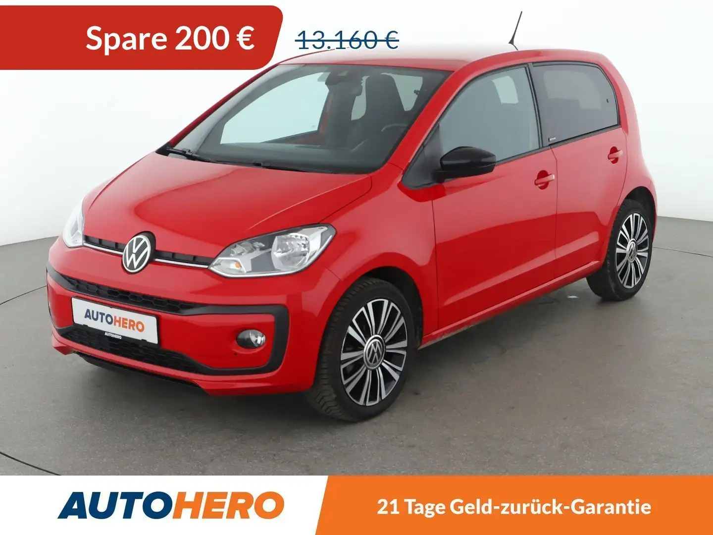 Volkswagen up! 1.0 Active*CAM*PDC*SHZ*TEMPO*KLIMA*GARANTIE* Rot - 1