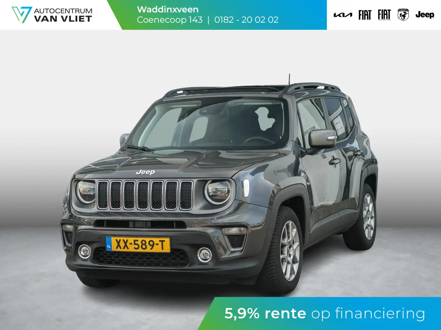 Jeep Renegade 1.0T Freedom l Lederen bekleding l Schuif kantel d Gris - 1