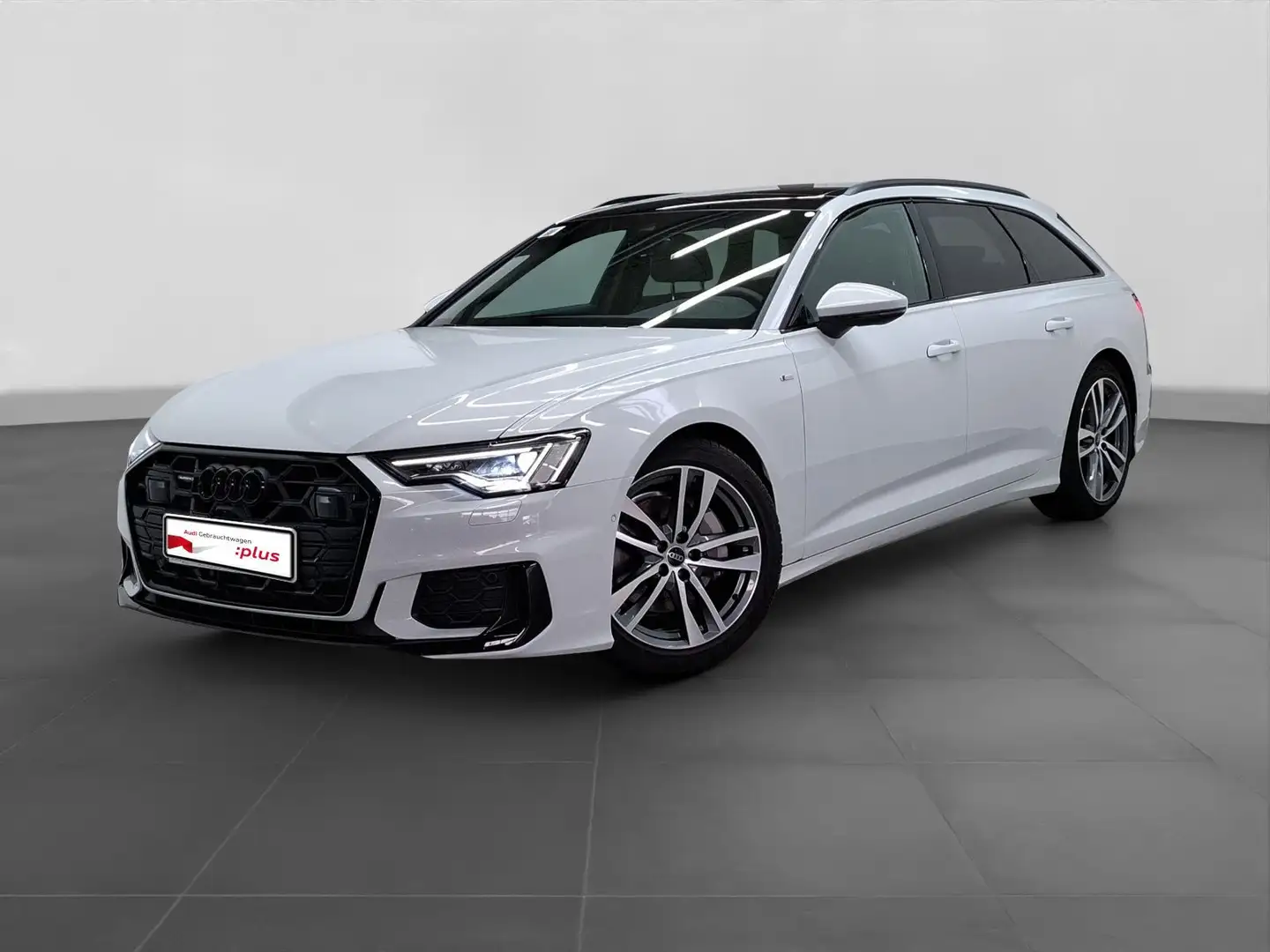 Audi A6 45 TDI Q S LINE PANO ALANTARA MATRIX AH Weiß - 2