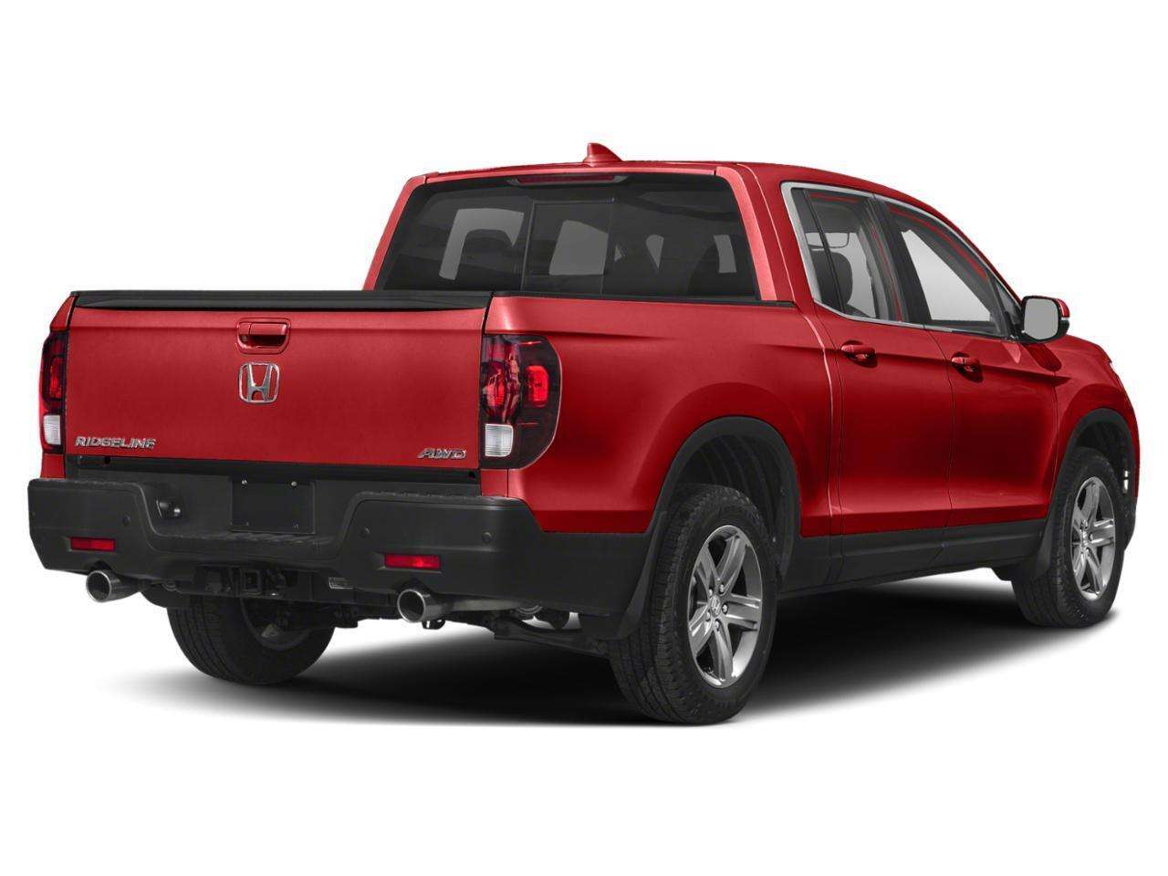 Red 2022 Honda Ridgeline Pickup Truck All-Wheel Drive Automatic
