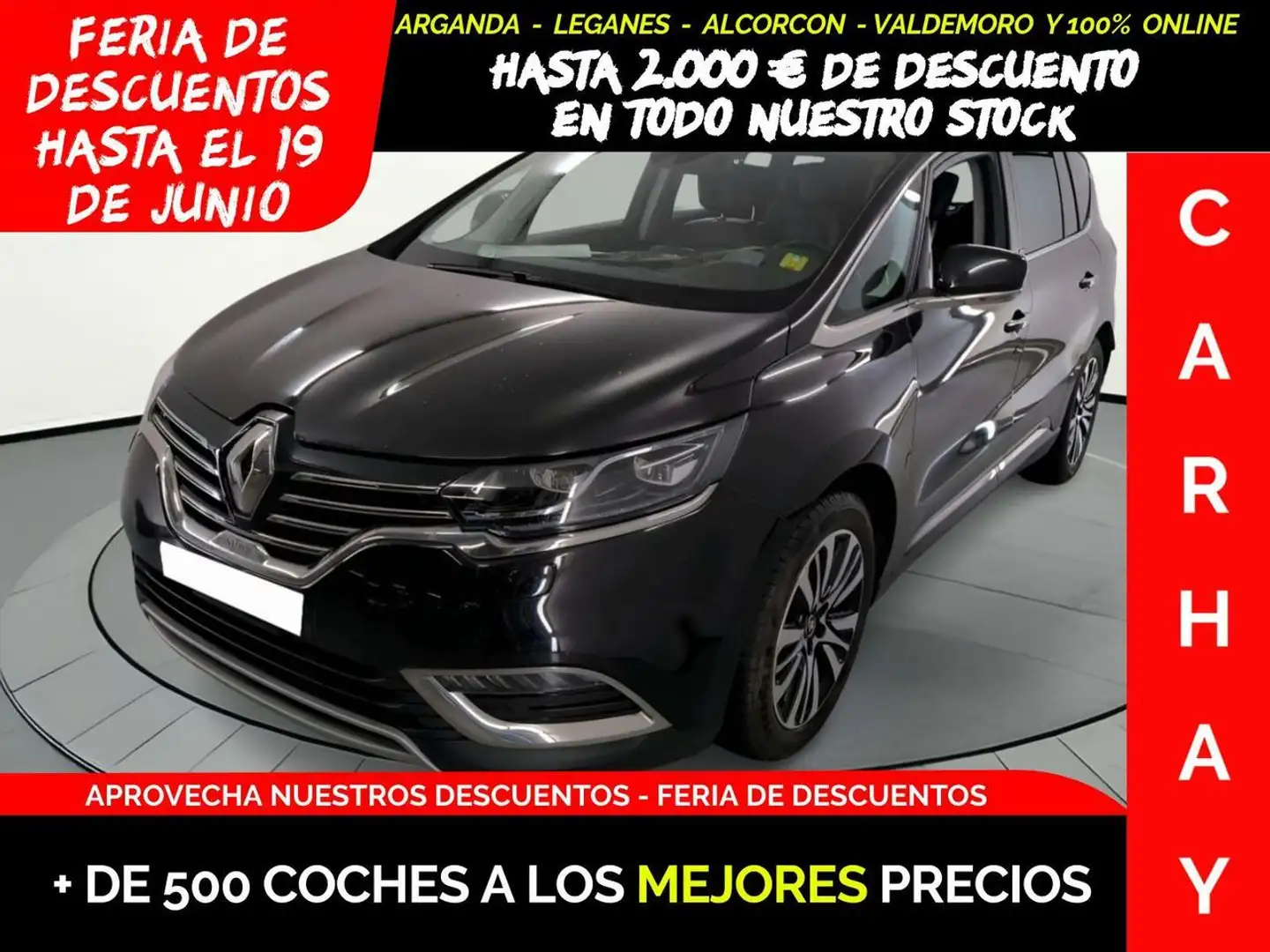 Renault Espace 1.6dCi TT En. Initiale Paris EDC 118kW Noir - 1