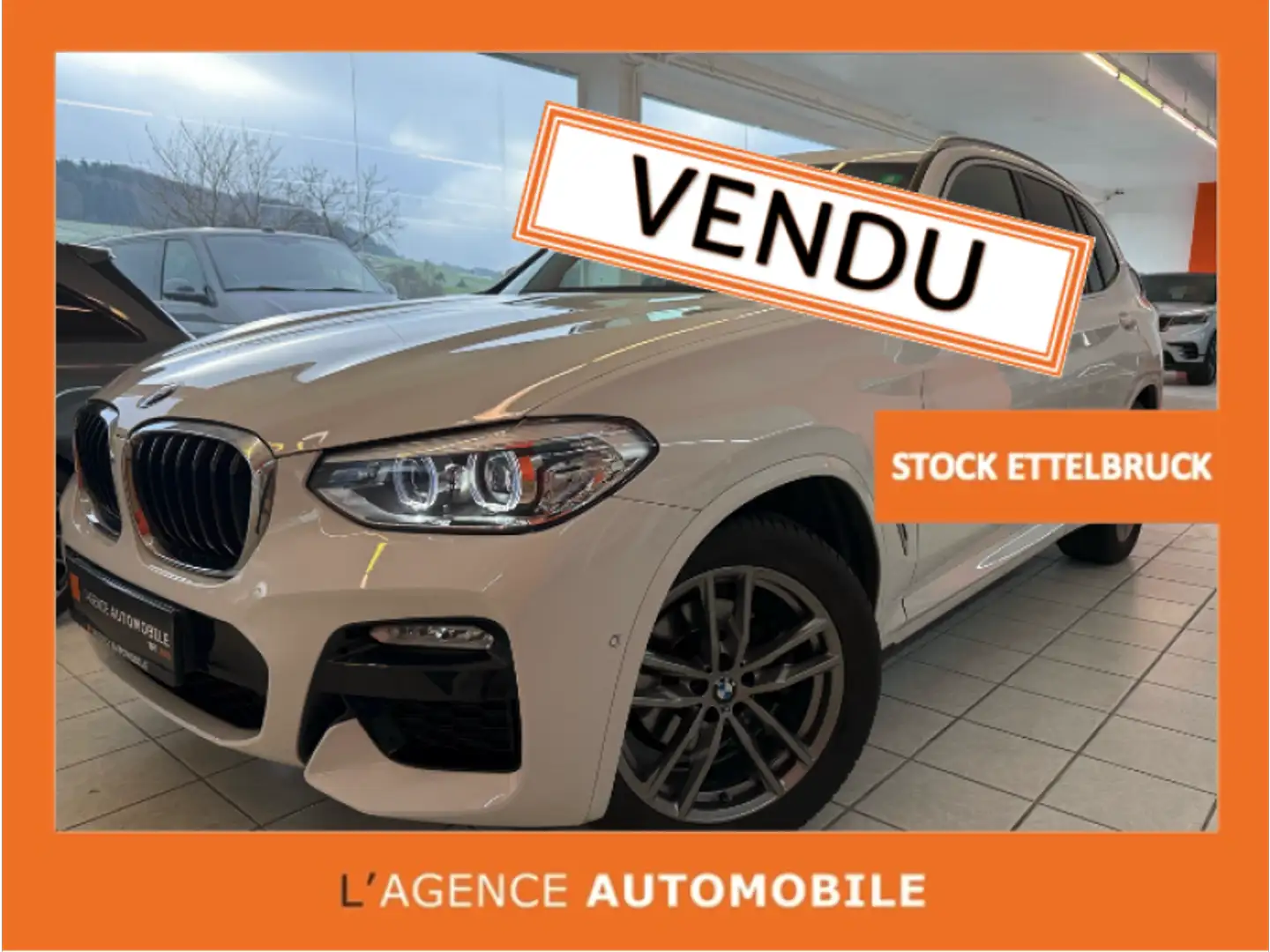 BMW X3 xDrive 20i 184ch BVA8 M - Gara Blanc - 1