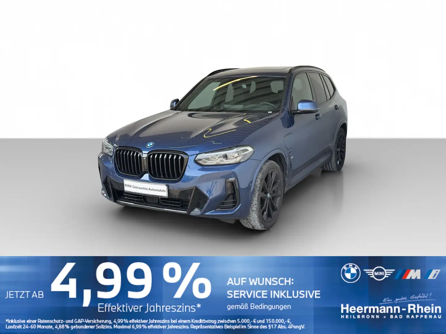 BMW X3 xDrive30e M Sport LiveCock.ACC.HUD.LED.AHK.SH Blau - 2