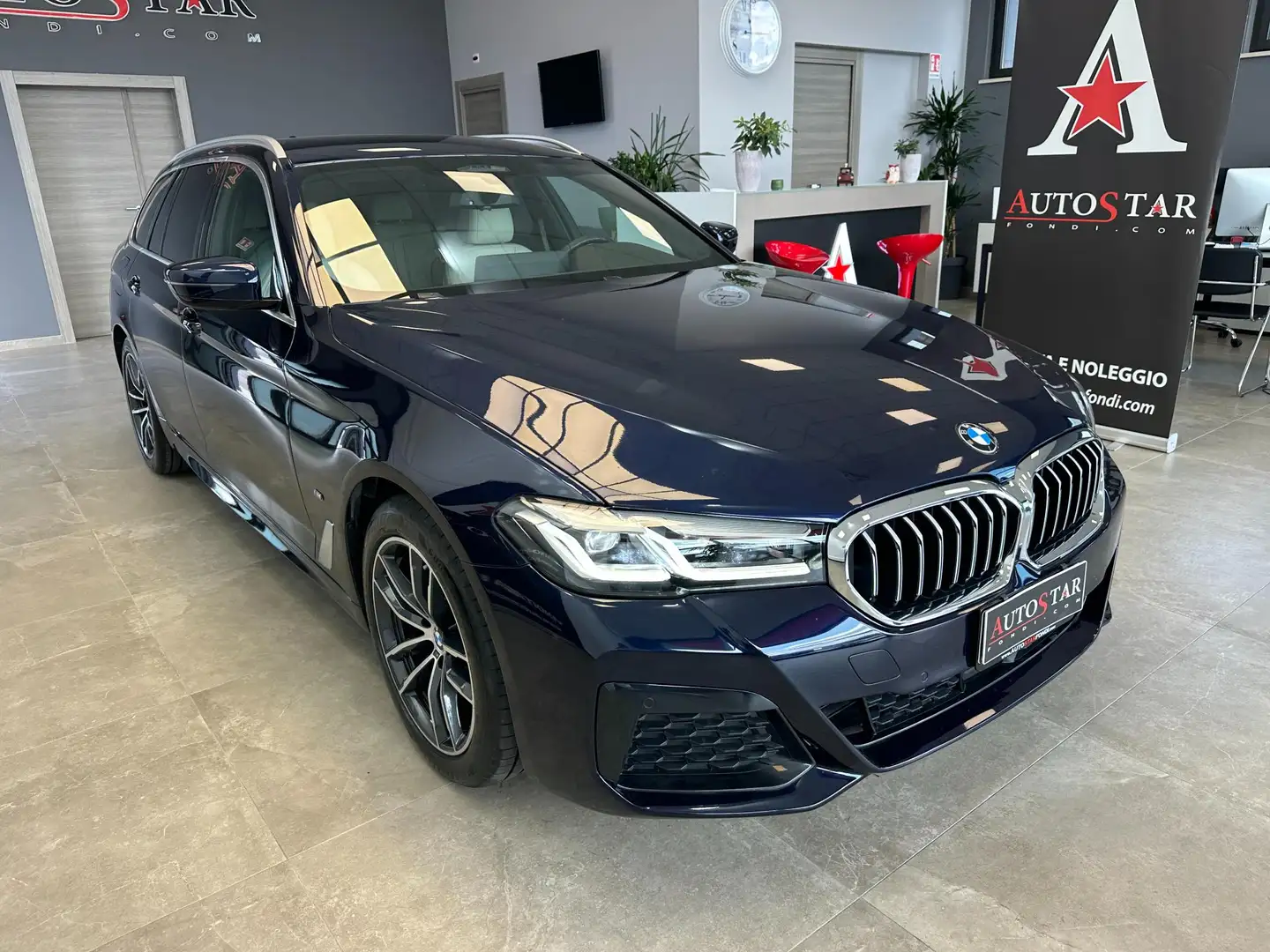 BMW 520 520d Touring mhev 48V xdrive Msport auto Blu/Azzurro - 2
