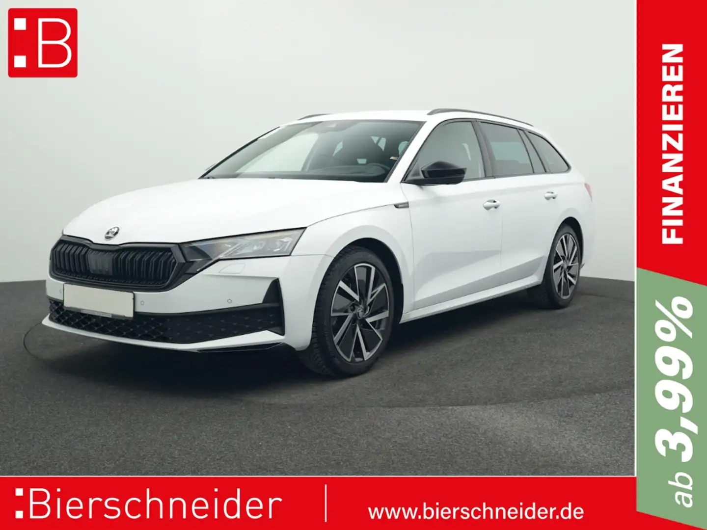 Skoda Octavia Combi 1.5 TSI DSG Sportline NAVI LED HuD Weiß - 1