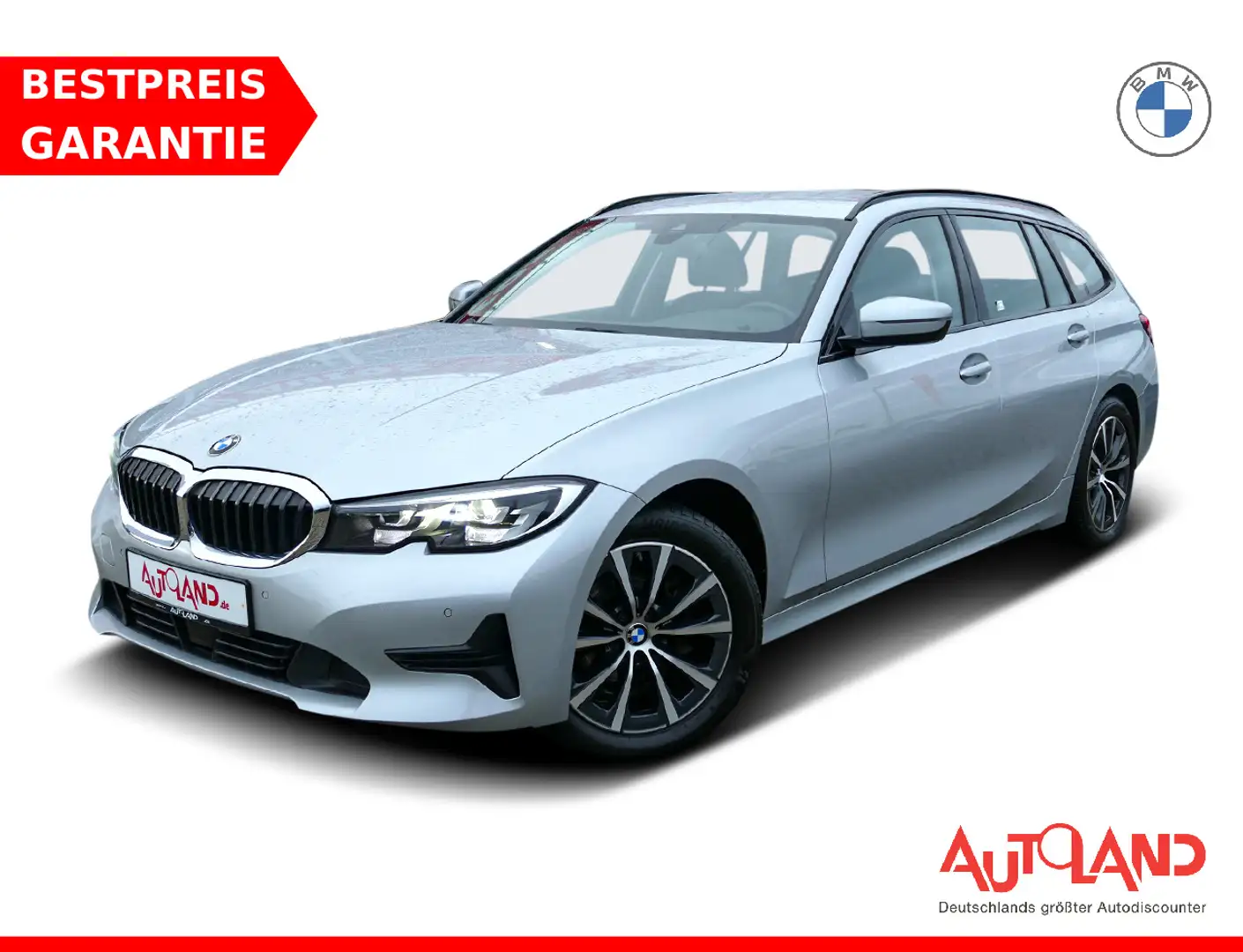 BMW 318 318d Touring Advantage Aut. LED Navi ACC PDC USB Silber - 1