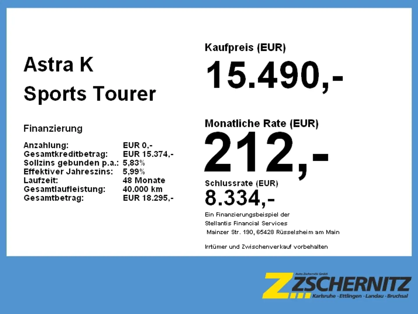 Opel Astra K Sports Tourer 1.2 Turbo Navi, Kamera, LED Schwarz - 2