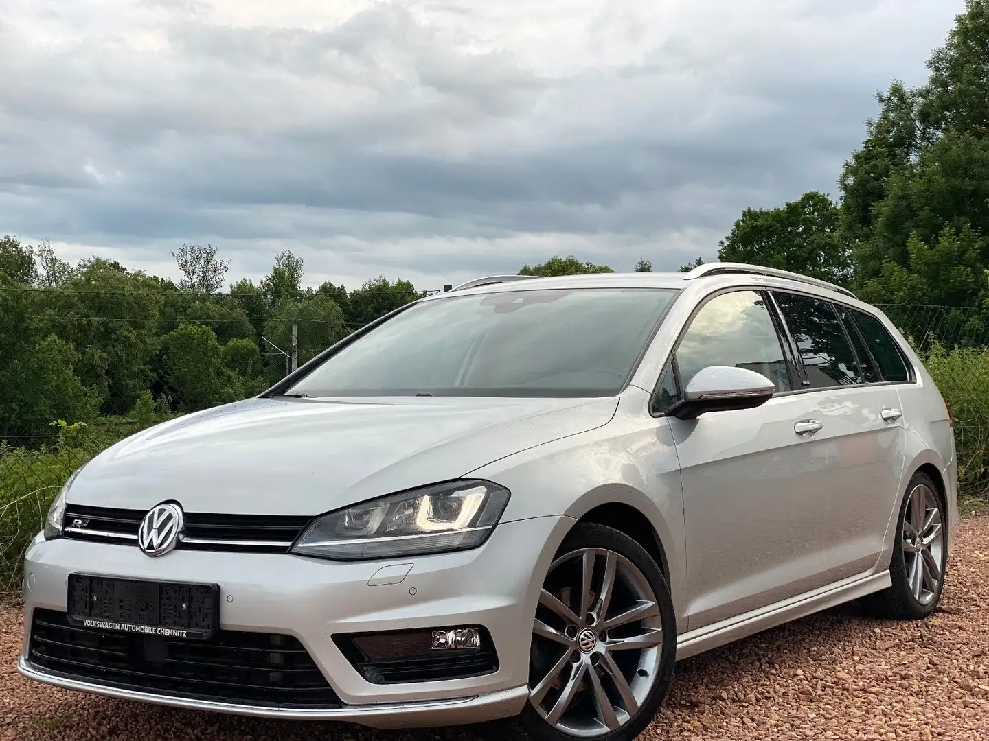 Volkswagen Golf VII Variant 2.0 TDI*R-Line*AHK*DAB*Navi* Argent - 2