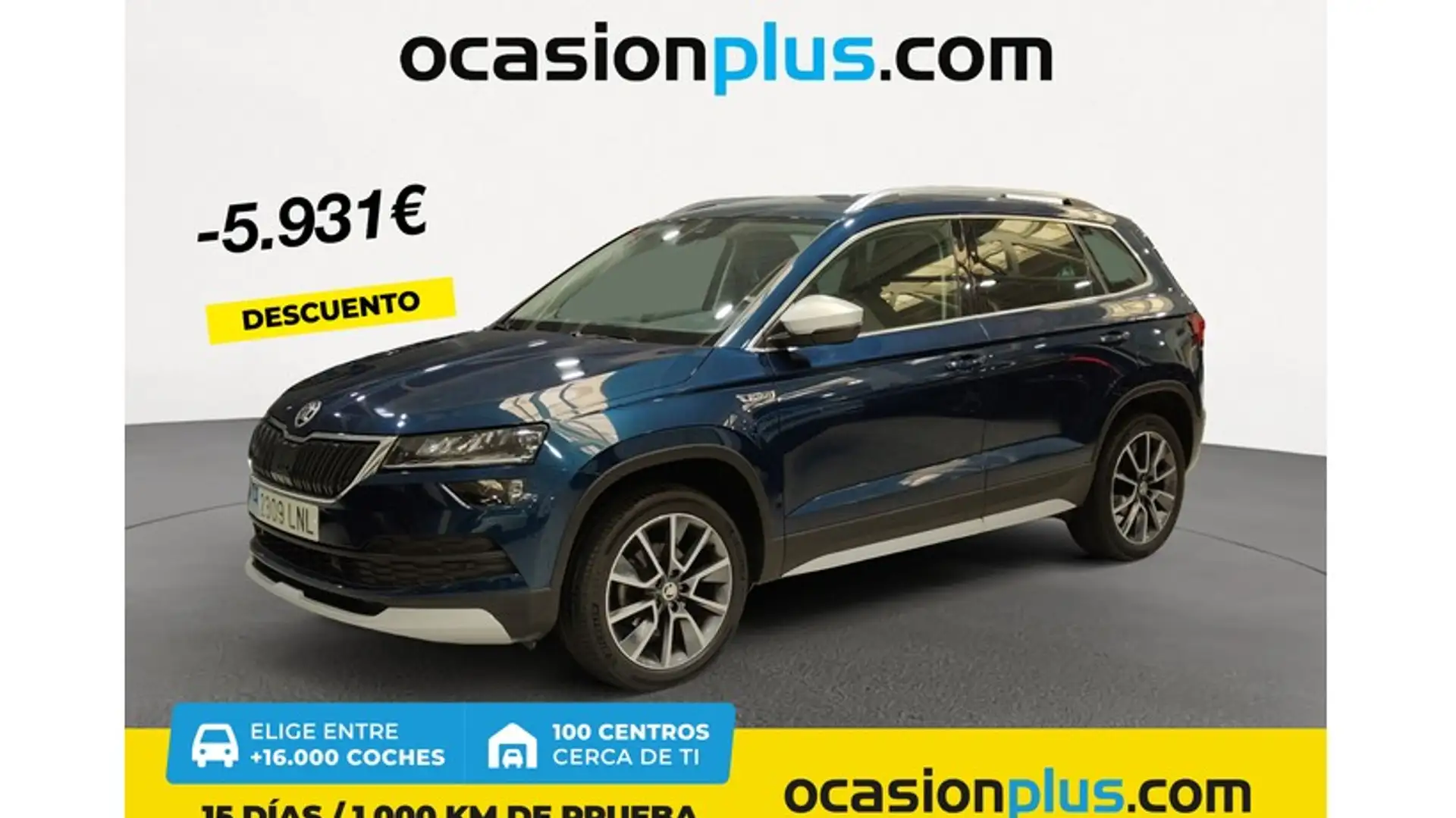 Skoda Karoq 1.5 TSI Scout ACT DSG Bleu - 1