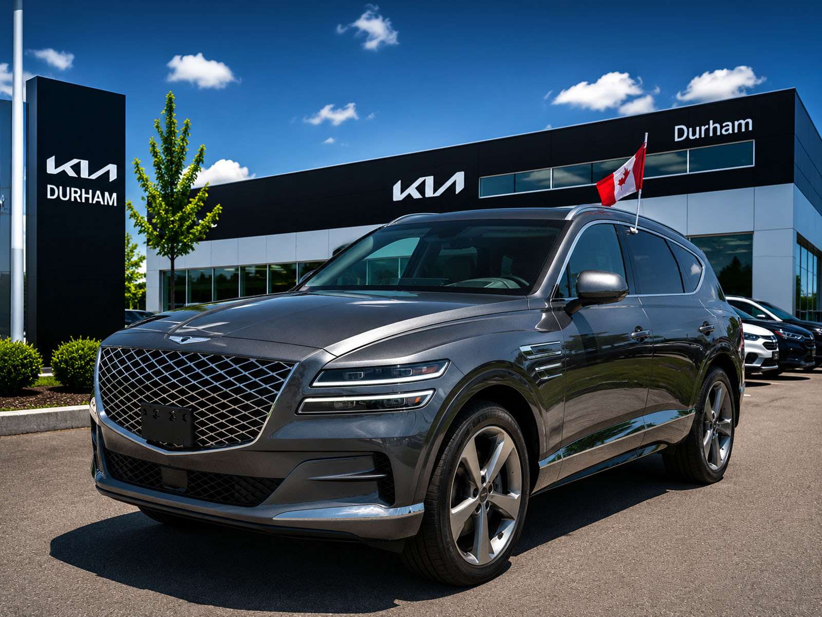 Gray 2021 Genesis GV80 SUV / Crossover 8-Speed Automatic