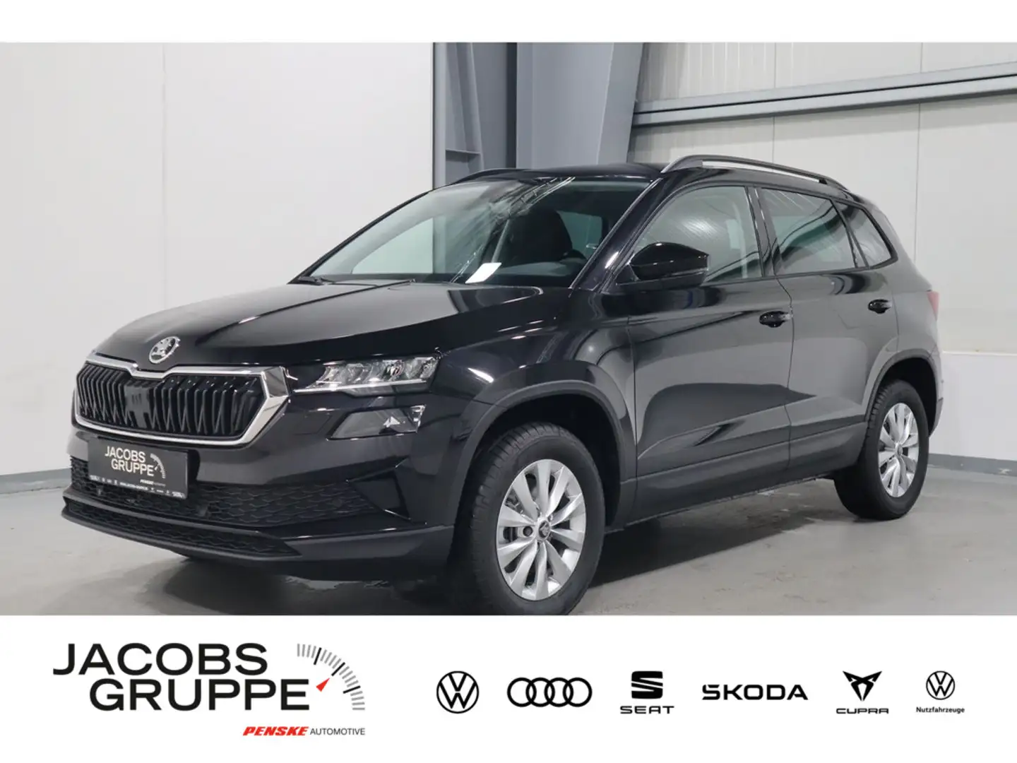 Skoda Karoq 1.5 TSI Selection AHK,CAM,APP,Kessy,SHZ Noir - 1