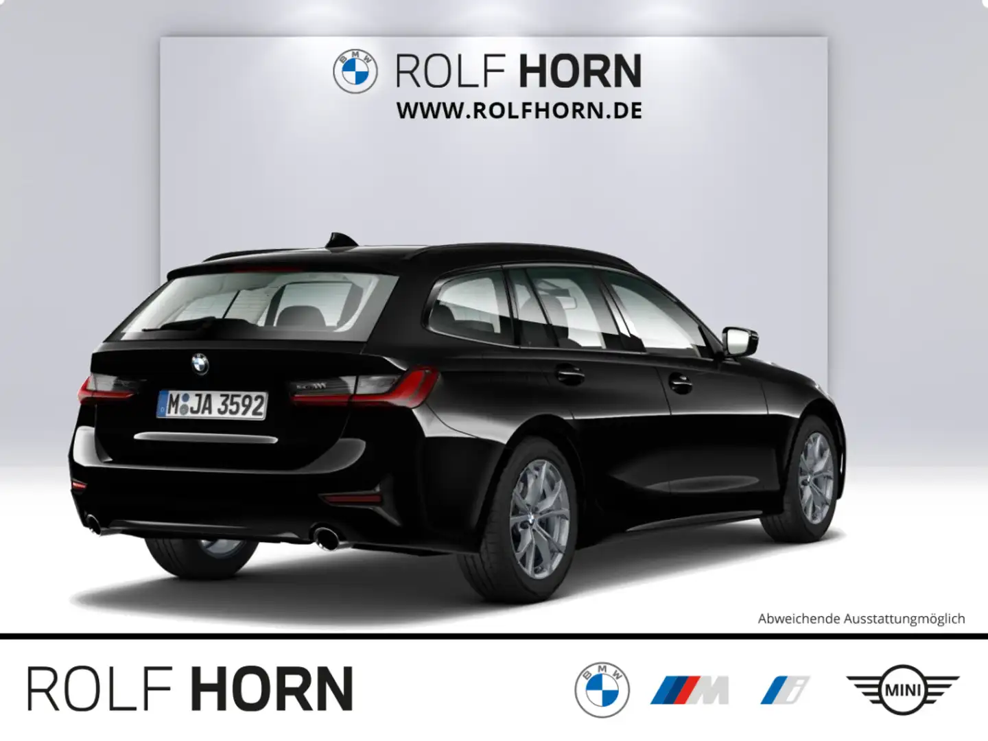 BMW 318 i Touring Sport Line Autom Navi DAB Tempomat Schwarz - 2