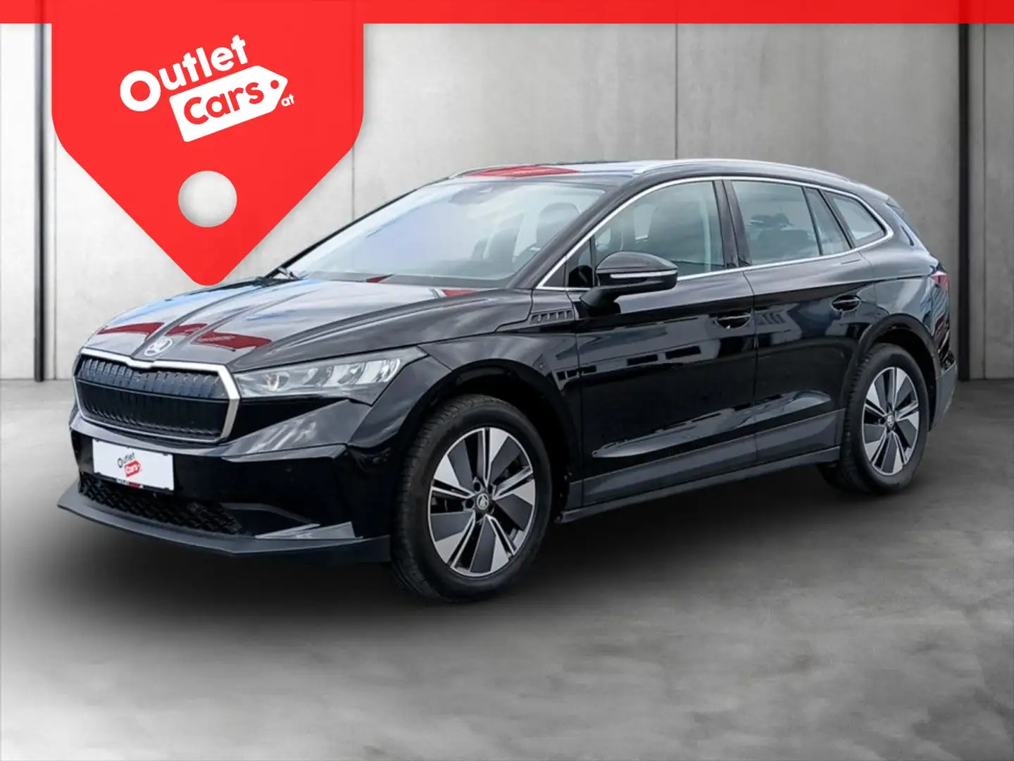 Skoda Enyaq iV 80 Loft Wärmepumpe+AHK+LED+LEDER+NAVI Schwarz - 1